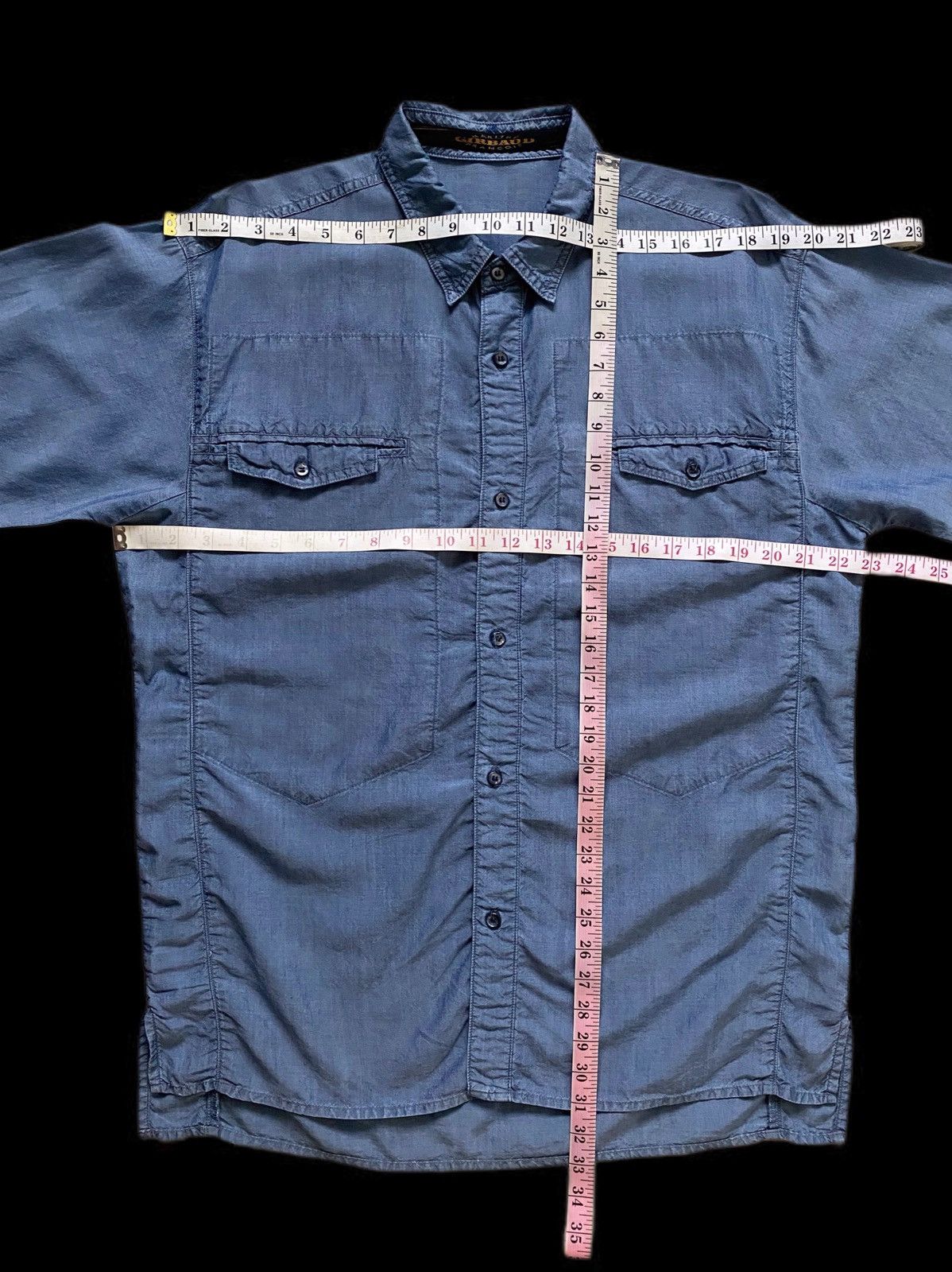 Marithe + Francois Girbaud Vintage 90s MARITHE FRANCOIS GIRBAUD Soft Denim Shirt Size US M / EU 48-50 / 2 - 5 Thumbnail