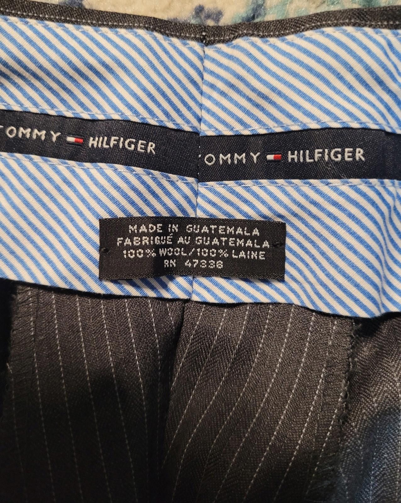 Tommy Hilfiger Tommy Hilfiger Mens 100% Soft Wool Suit Pants slacks 38/30 Size 46R - 5 Thumbnail