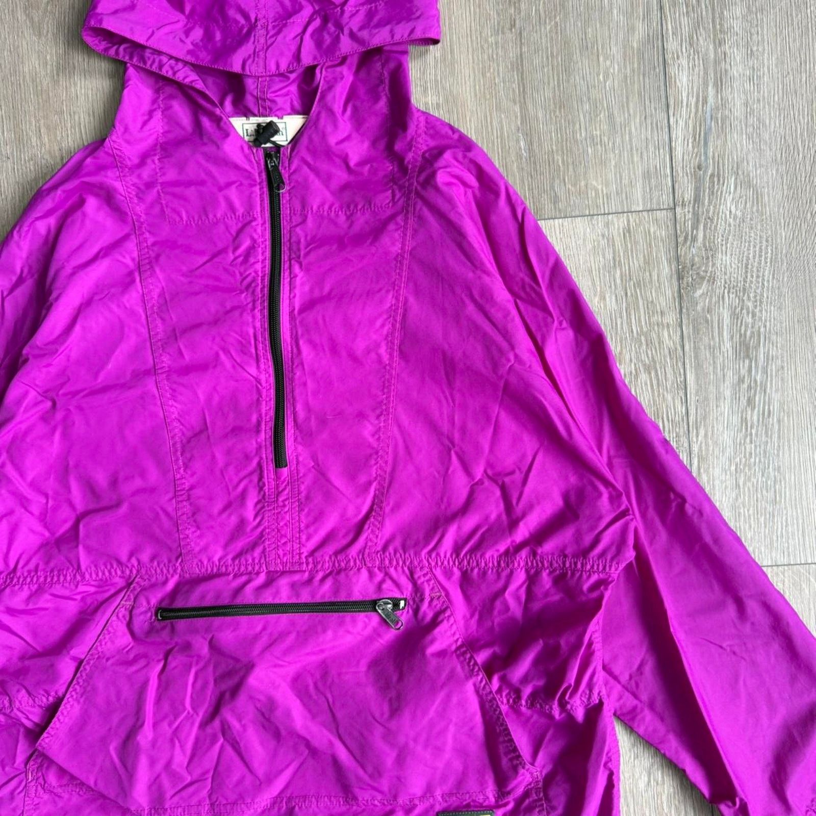 L.L. Bean Vintage 90s L.L.Bean Quarter Zip Anorak Wind Breaker Size L / US 10 / IT 46 - 3 Thumbnail