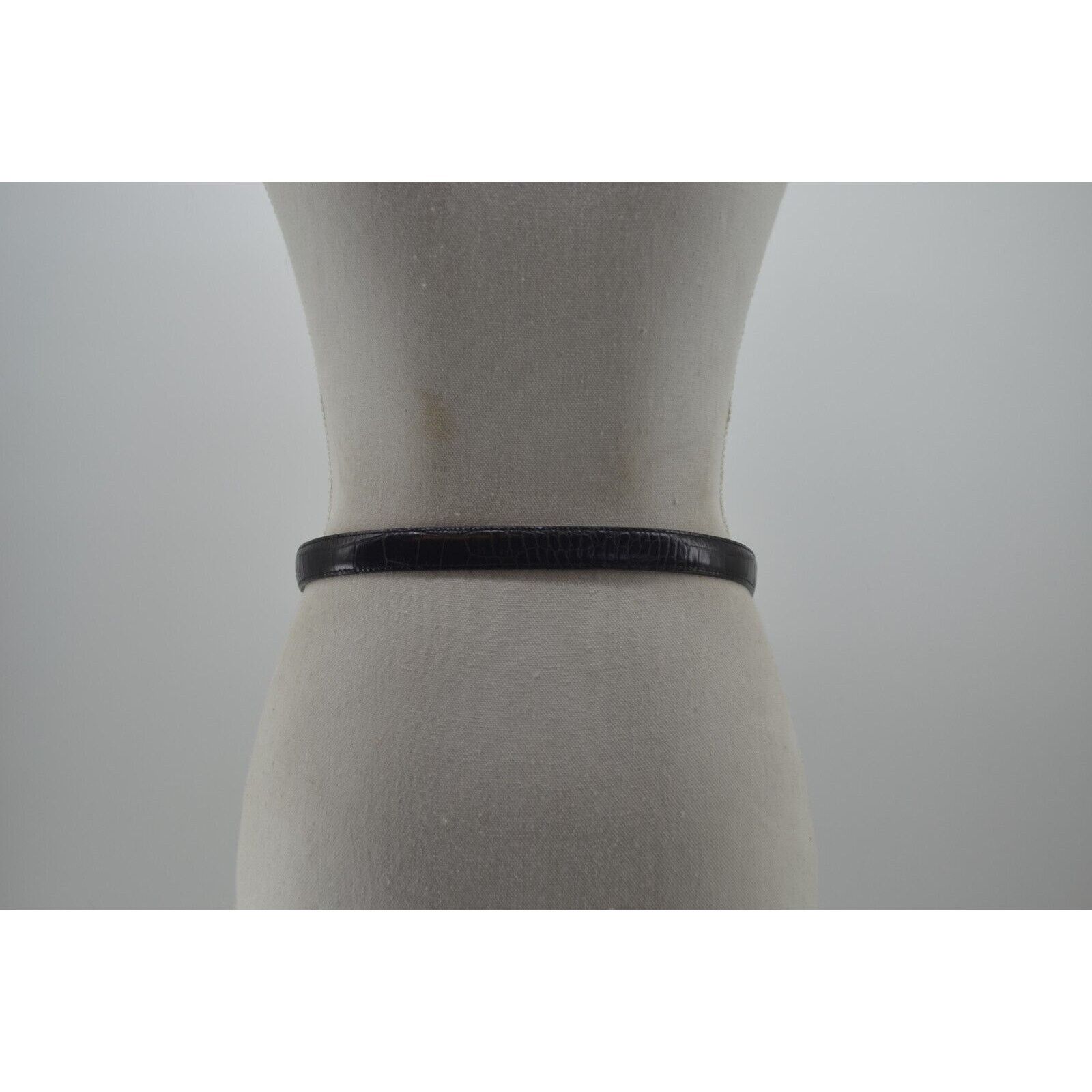 Brighton Brighton Croc Embossed #40253 Black Leather M / 30 Size ONE SIZE - 8 Thumbnail