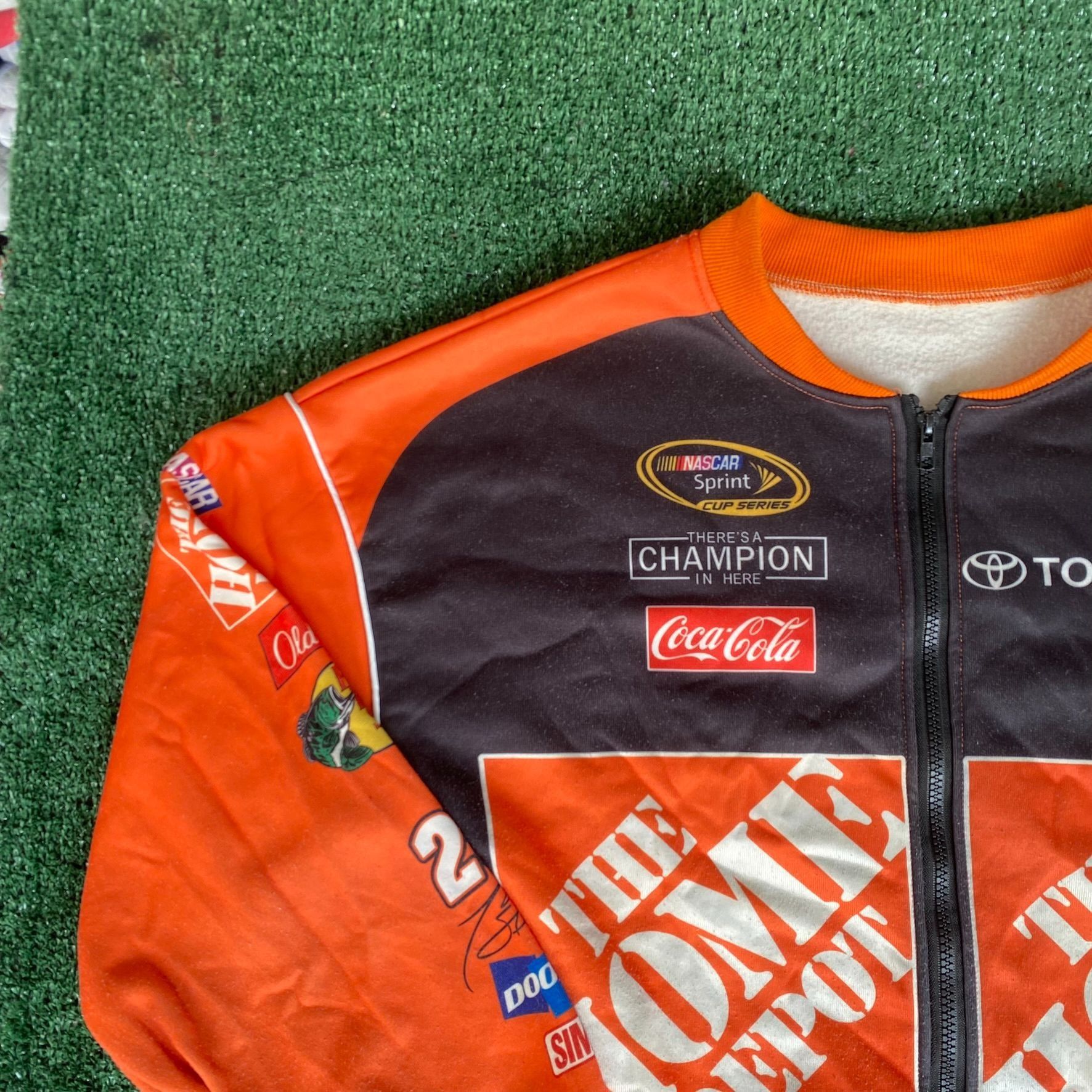 NASCAR Vintage Y2K NASCAR Racing Jacket Home Depot Logo Bomber Size US L / EU 52-54 / 3 - 2 Thumbnail