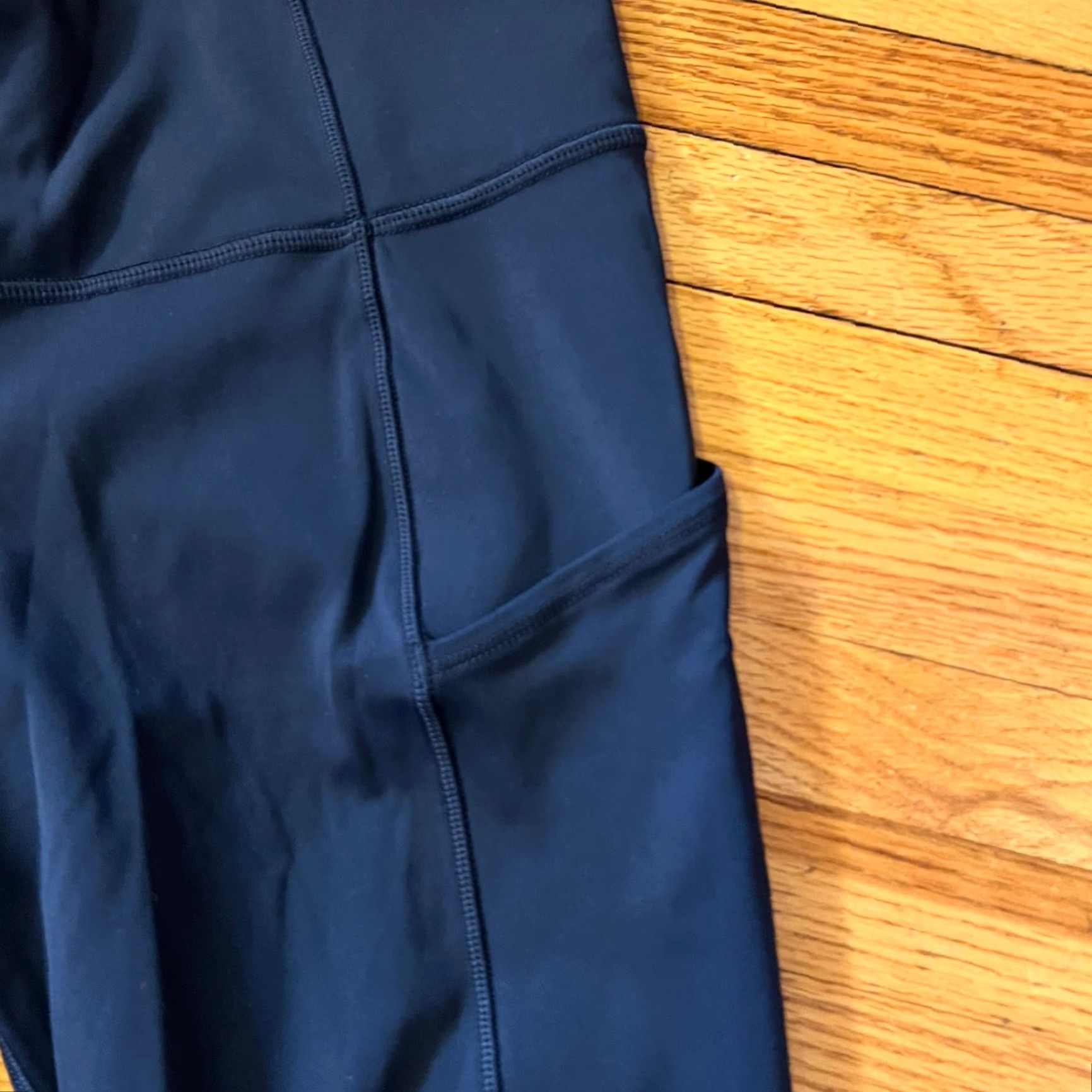 Lululemon Lululemon Leggings Womens 6 Fast Free Crop Blue Nulux W6AS5S Pockets - Crop, Leggings, Blue, 6, Women Size 28" / US 6 / IT 42 - 3 Thumbnail