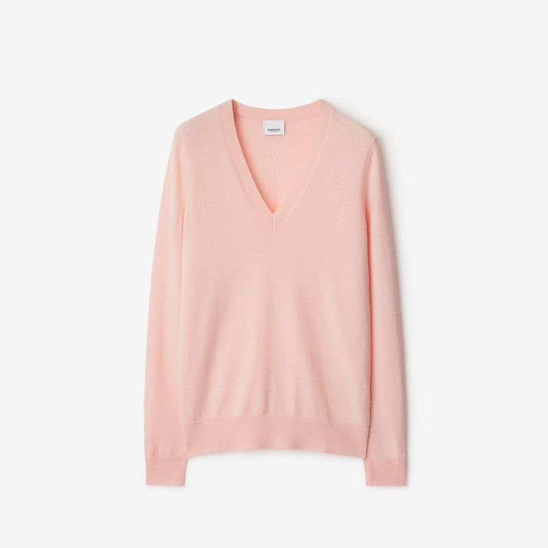 Burberry o1w1db10426 Cashmere Sweater in Pink Size L / US 10 / IT 46 - 1 Preview