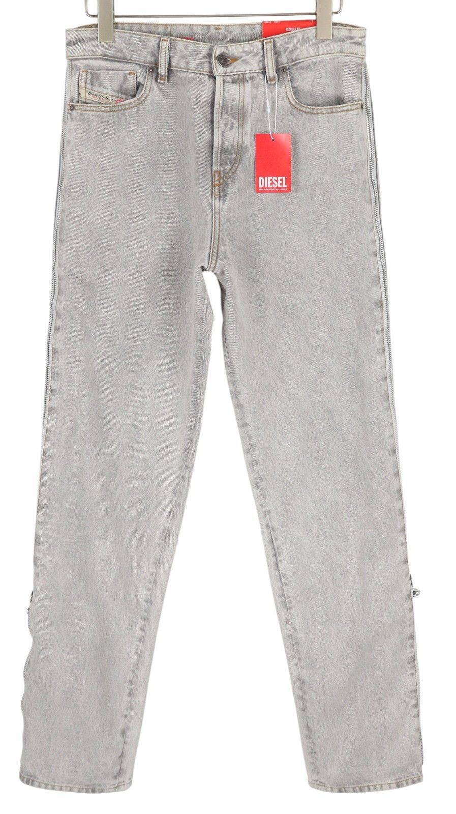 Diesel 1955-FS2 007F8 W31/L34 Side Zip Regular Straight 85390 Size US 31 - 2 Thumbnail
