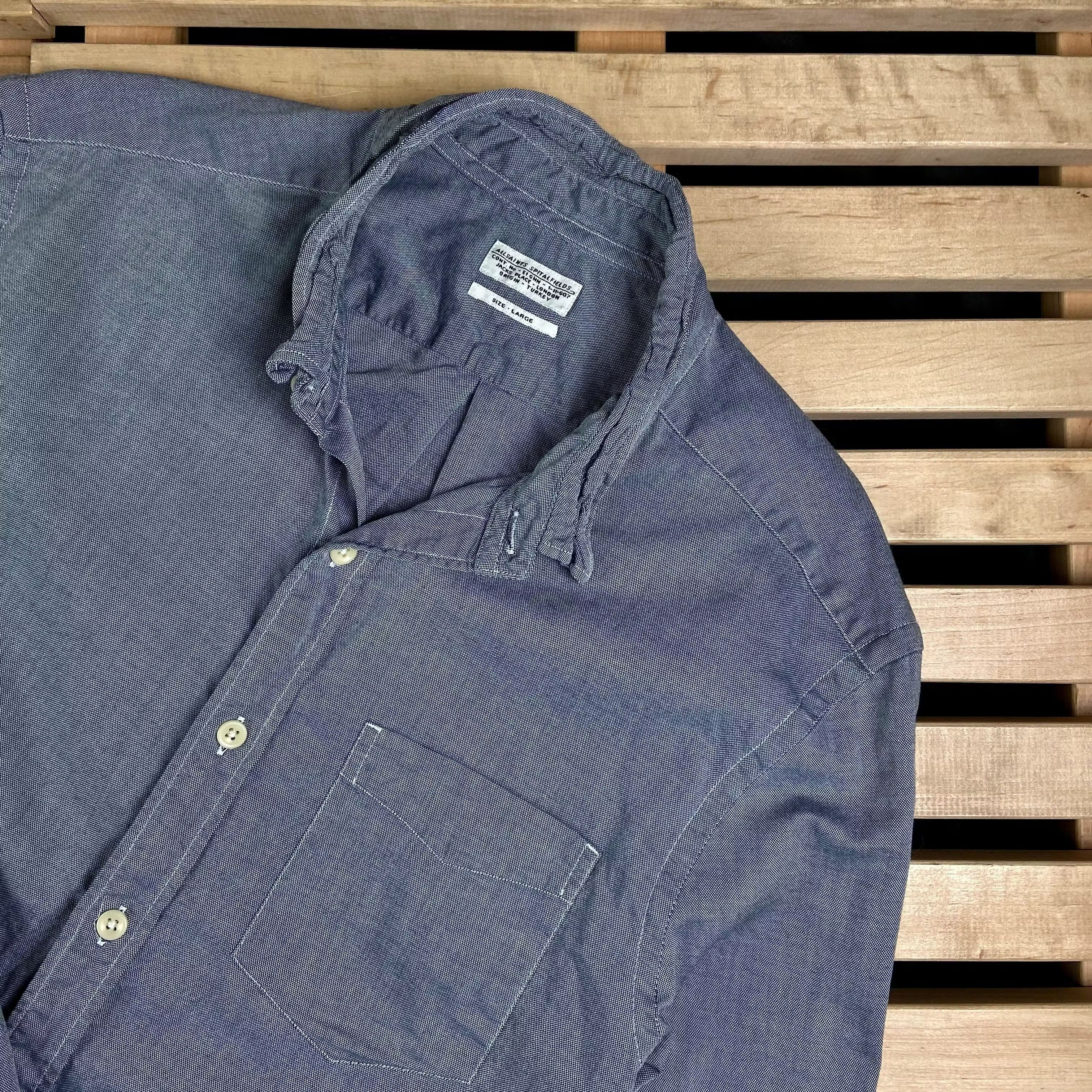 Allsaints Mens Shirt Long Sleeve Allsaints Size L Size US L / EU 52-54 / 3 - 2 Thumbnail