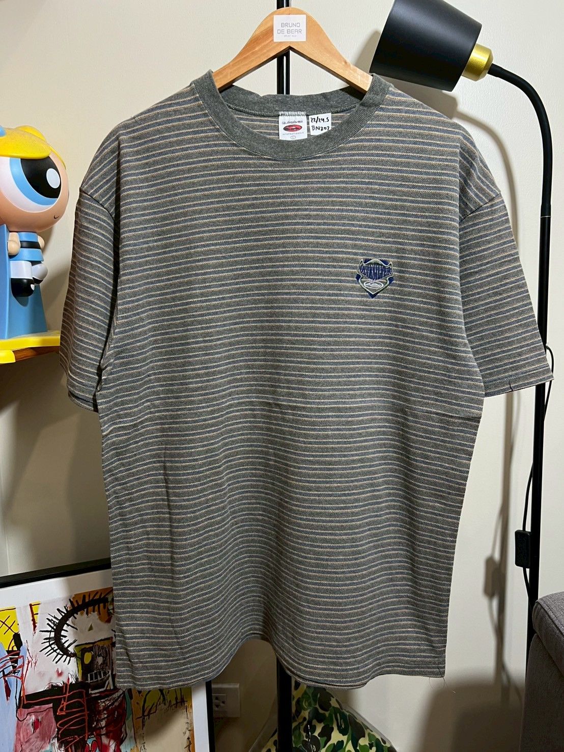 Quicksilver × Quiksilver × Vintage Vintage 90's Quicksilver shirt Stripe surf wear bnz02 Size US L / EU 52-54 / 3 - 3 Thumbnail