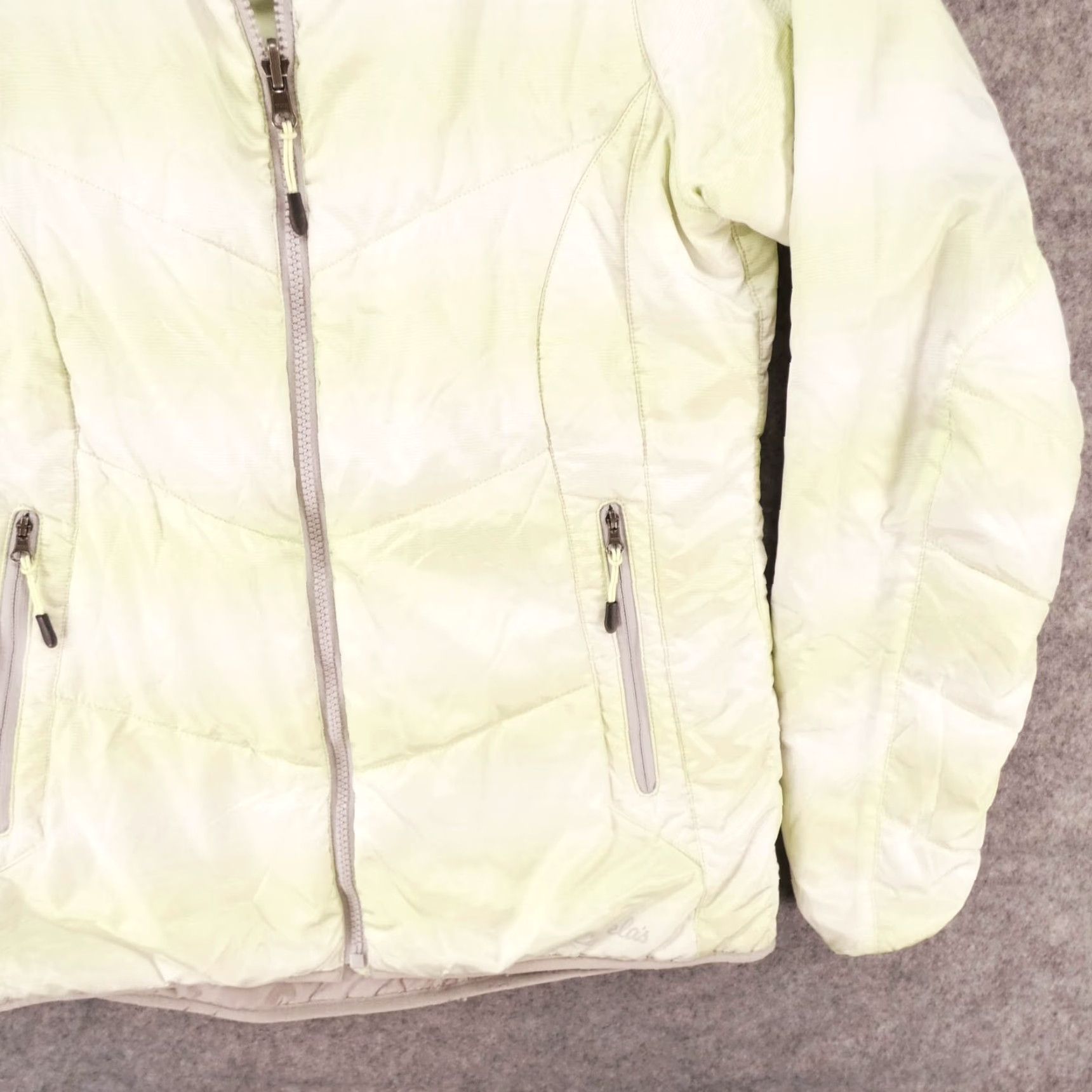 Vintage Cabela's Jacket Womens Medium Green White Primaloft Full Zip Lightweight Puffer Coat Size M / US 6-8 / IT 42-44 - 5 Thumbnail