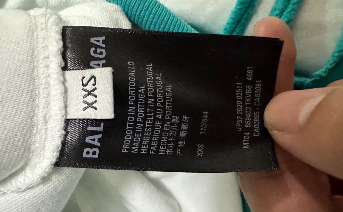 Balenciaga Balenciaga Lake Blue Destruction Double layered Hoodie Size US XXS / EU 40 - 9 Thumbnail