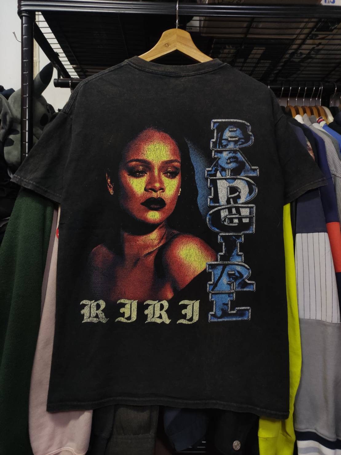 Rihanna Rare! Goat Crew x Rihanna " Riri Badgirl " T-Shirt Size US L / EU 52-54 / 3 - 8 Thumbnail