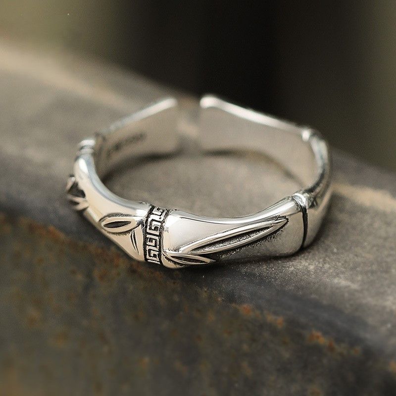 Jewelry Stylish Men's Open Leaf Ring Size ONE SIZE - 1 Thumbnail