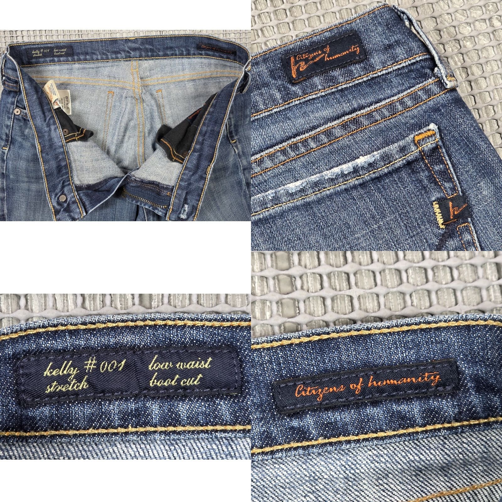 Citizens Of Humanity Citizen Of Humanity Kelly 001 Jeans Women Sz 30 Low Waist Bootcut Blue USA 32x33 Size 30" / US 8 / IT 44 - 8 Thumbnail