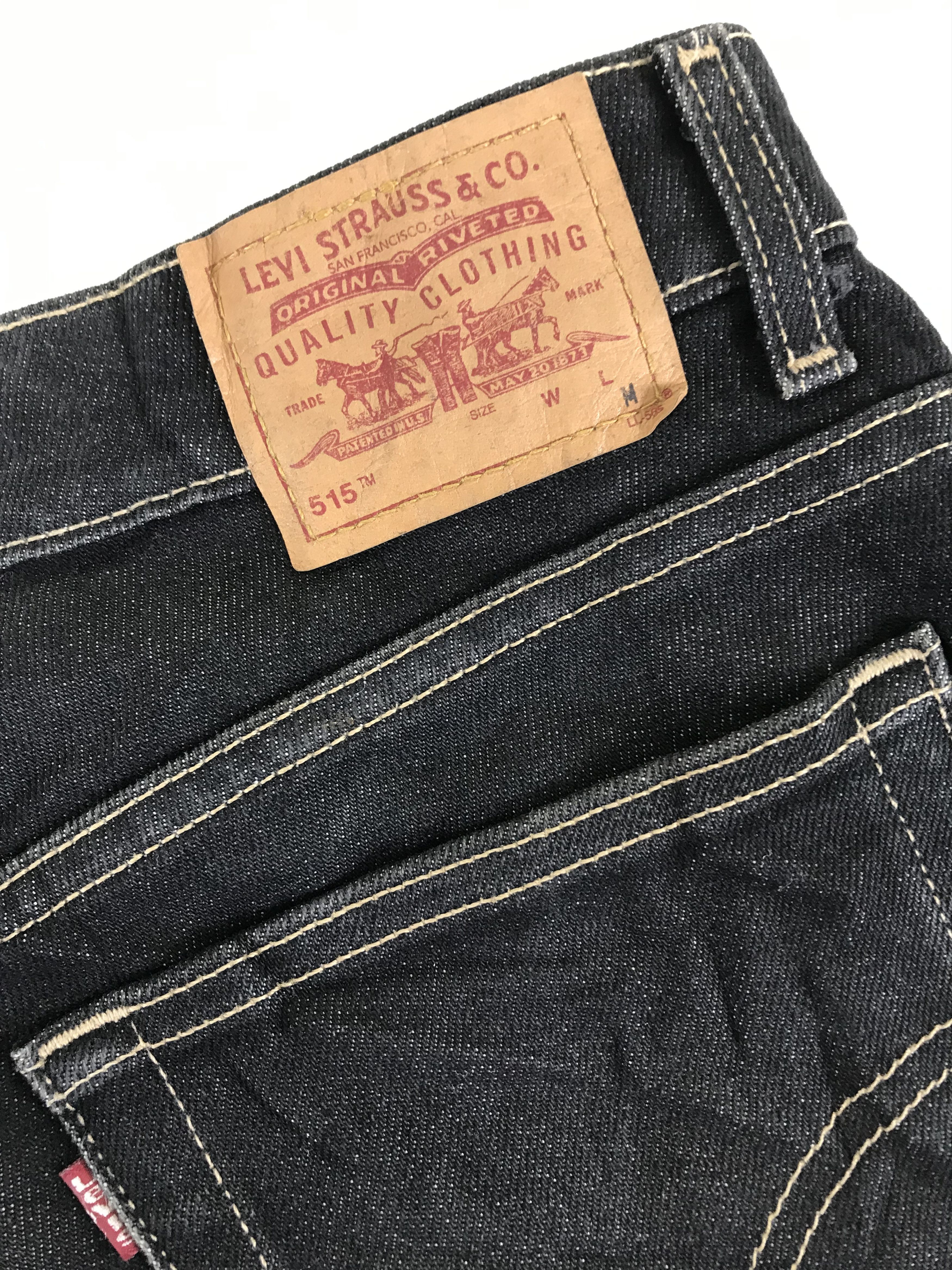 Levi's Vintage Levi's 515 Flare Jeans Super Black Boot Cut Denim Size 32" / US 10 / IT 46 - 13 Thumbnail