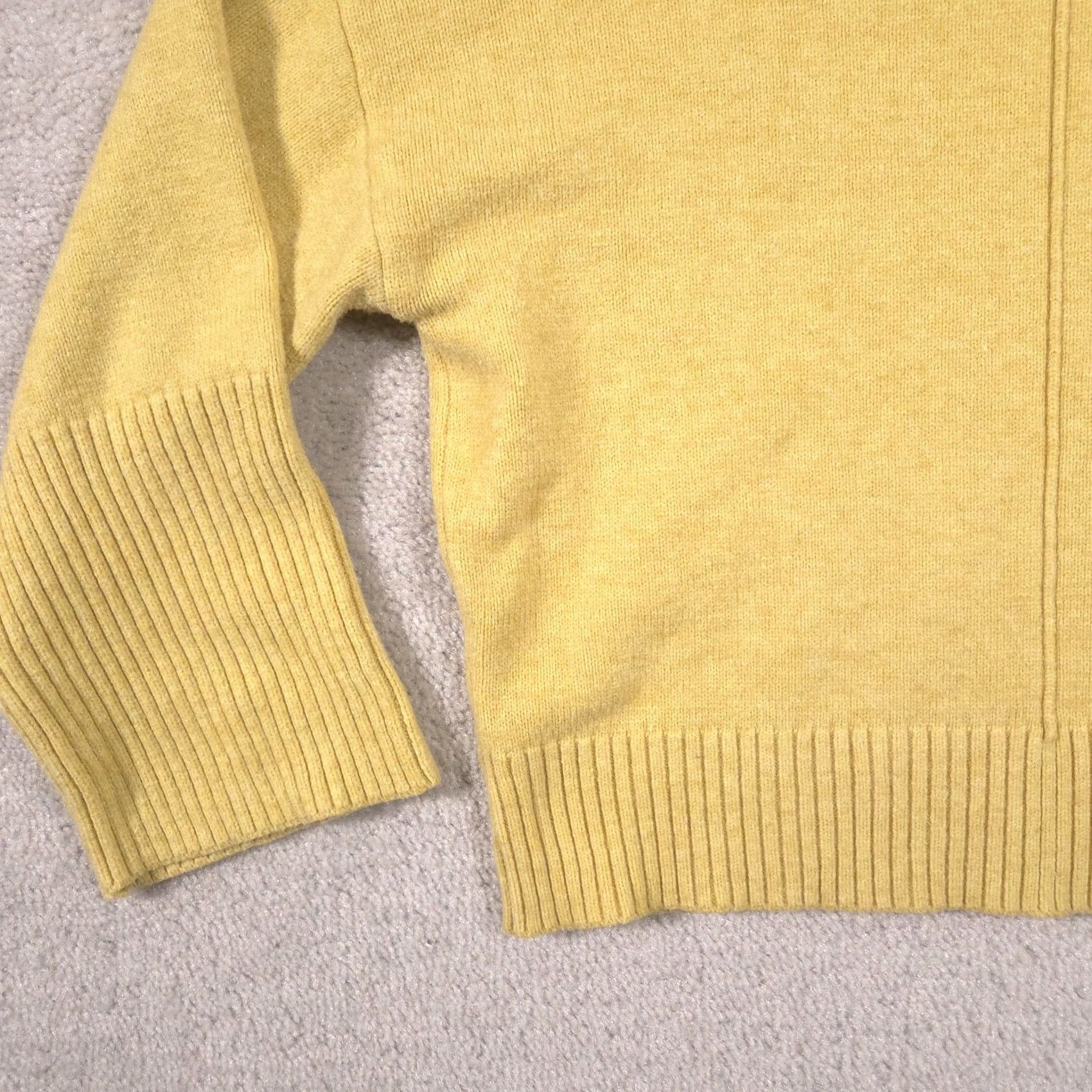 Vintage Daytrip Sweater Womens S Yellow Crew Neck 3/4 Dolman Pullover Knit Casual Fall Knit Top Women Size S / US 4 / IT 40 - 4 Thumbnail