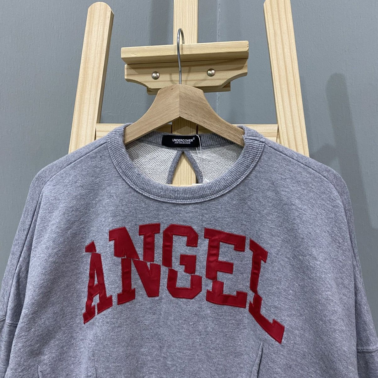Undercover Undercover "Angel" Slash Cropped Crewneck Sweatshirt Size S / US 4 / IT 40 - 3 Thumbnail