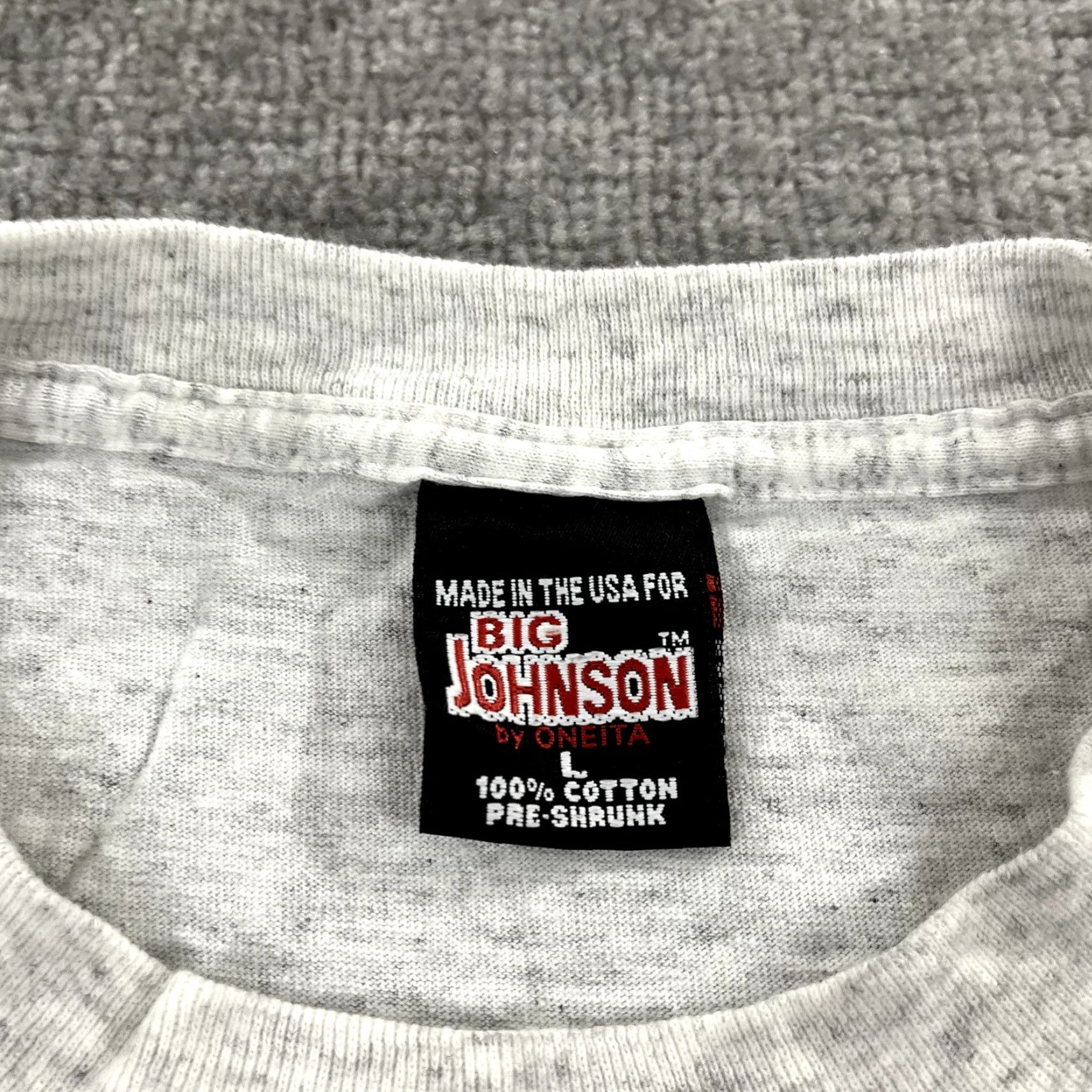 Big John VINTAGE Big Johnson Firefighters T-Shirt Men Large Gray Graphic Flame Fire Service 90s USA Size US L / EU 52-54 / 3 - 5 Thumbnail