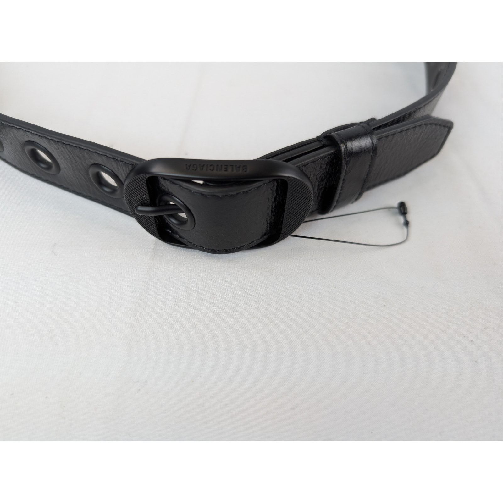 Balenciaga o1rshd1 Size: 85 / Le Cagole Belt 30 in Black Size 34 - 4 Thumbnail