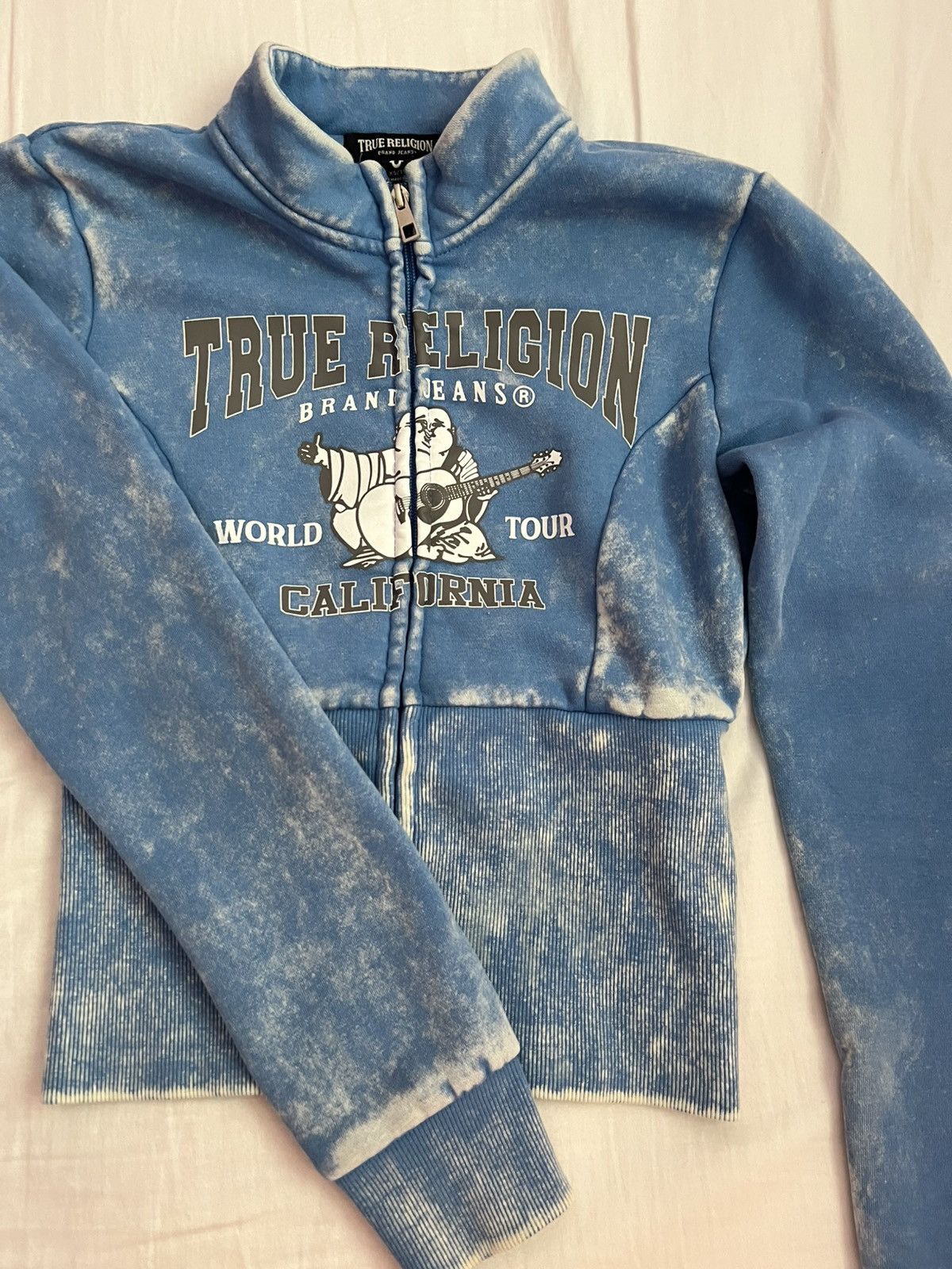 True Religion Blue True Religion Zip Up Jacket Size XS / US 0-2 / IT 36-38 - 1 Thumbnail