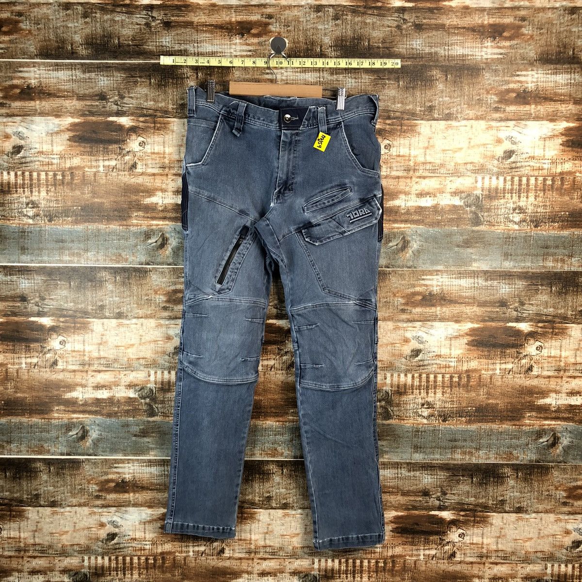 Japanese Brand Tora japan vintage ripped Blue Denim Pants #A2159 Size US 32 / EU 48 - 1 Thumbnail