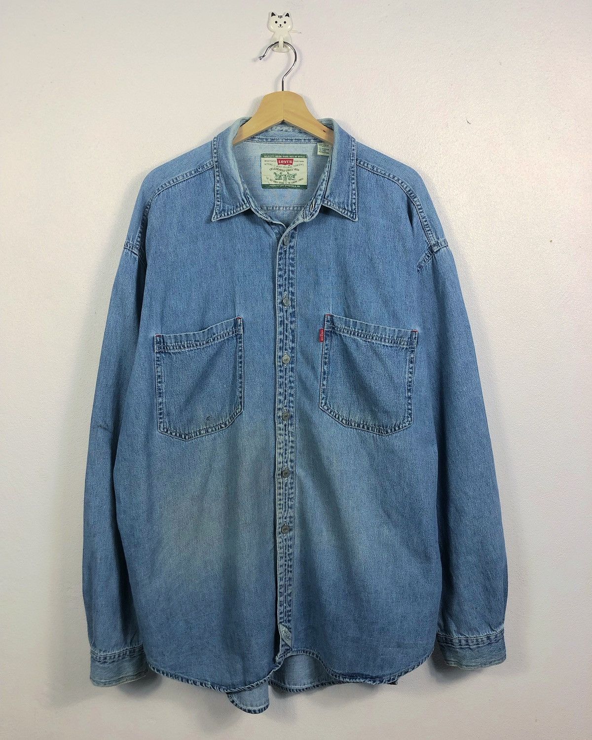 Levi's Rare Vintage Levi's Denim Button Ups Shirt Size US XL / EU 56 / 4 - 1 Thumbnail