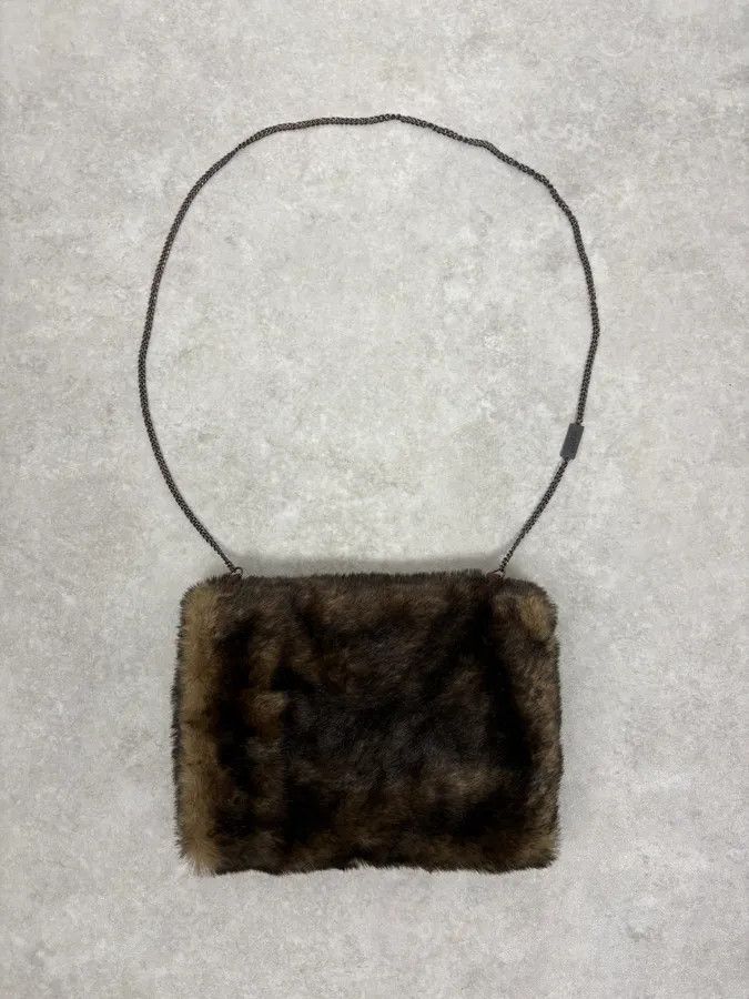Jean Paul Gaultier 2000s Jean Paul Gaultier Faux Fur Shoulder Bag Size ONE SIZE - 4 Thumbnail