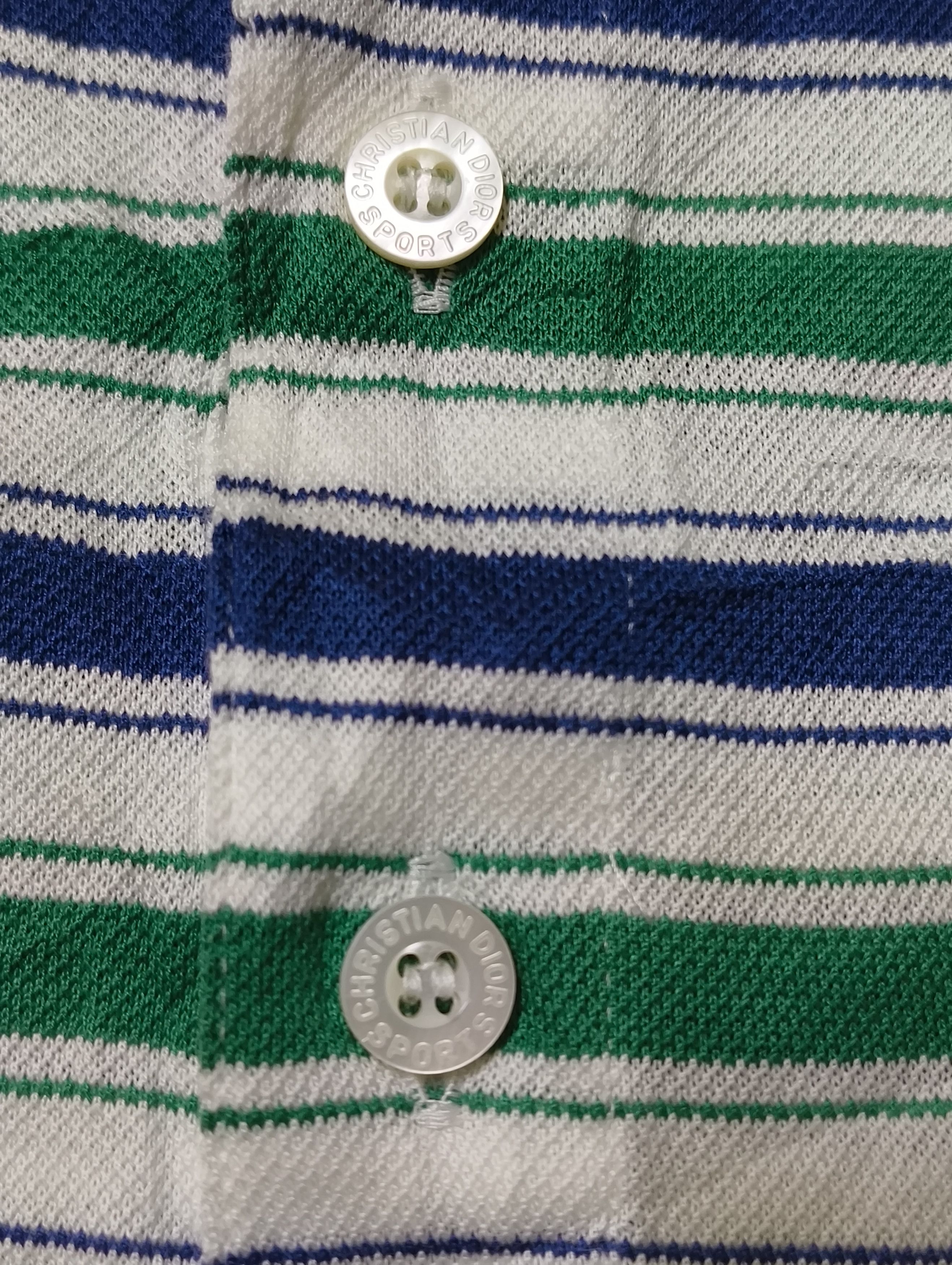 Dior Christian Dior Sports Striped Polo Shirt Size US M / EU 48-50 / 2 - 8 Thumbnail