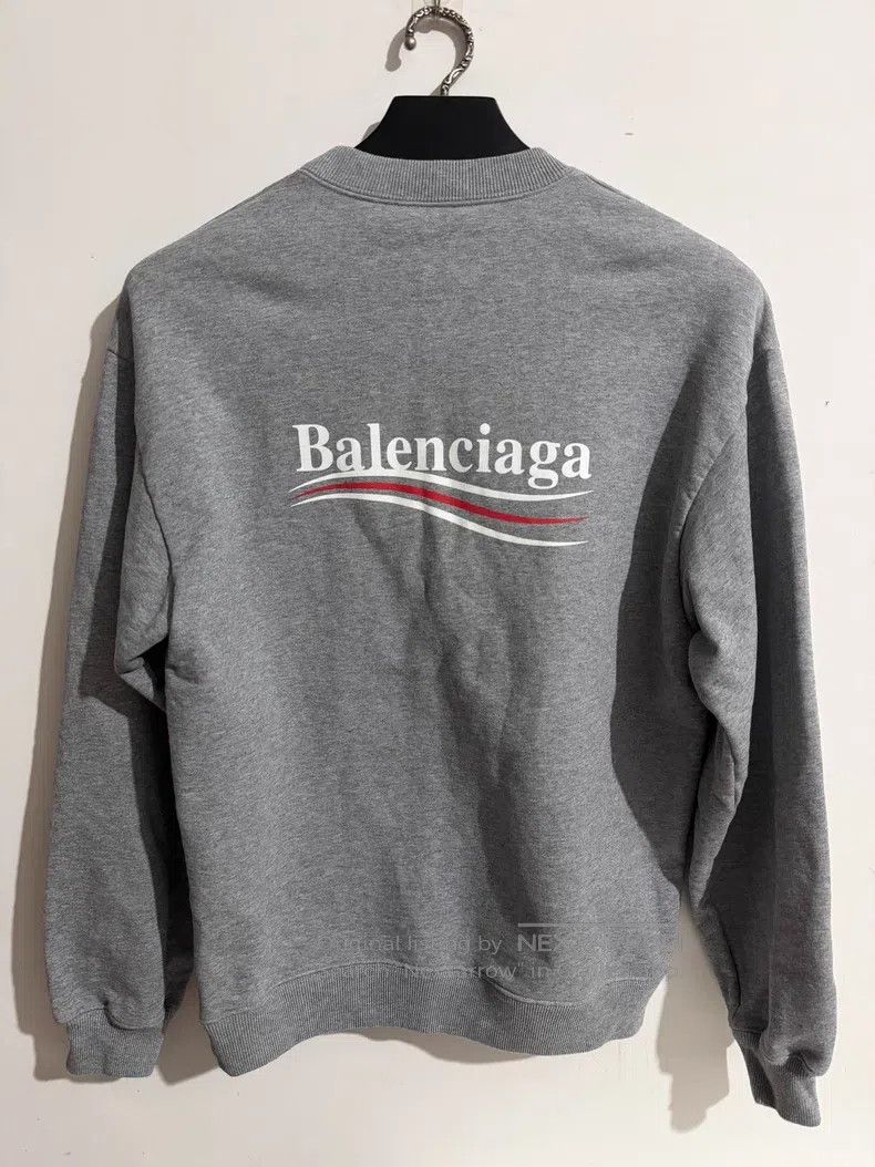 Balenciaga Balenciaga Gray Coke Logo Round Neck Sweatshirt Size US S / EU 44-46 / 1 - 2 Thumbnail