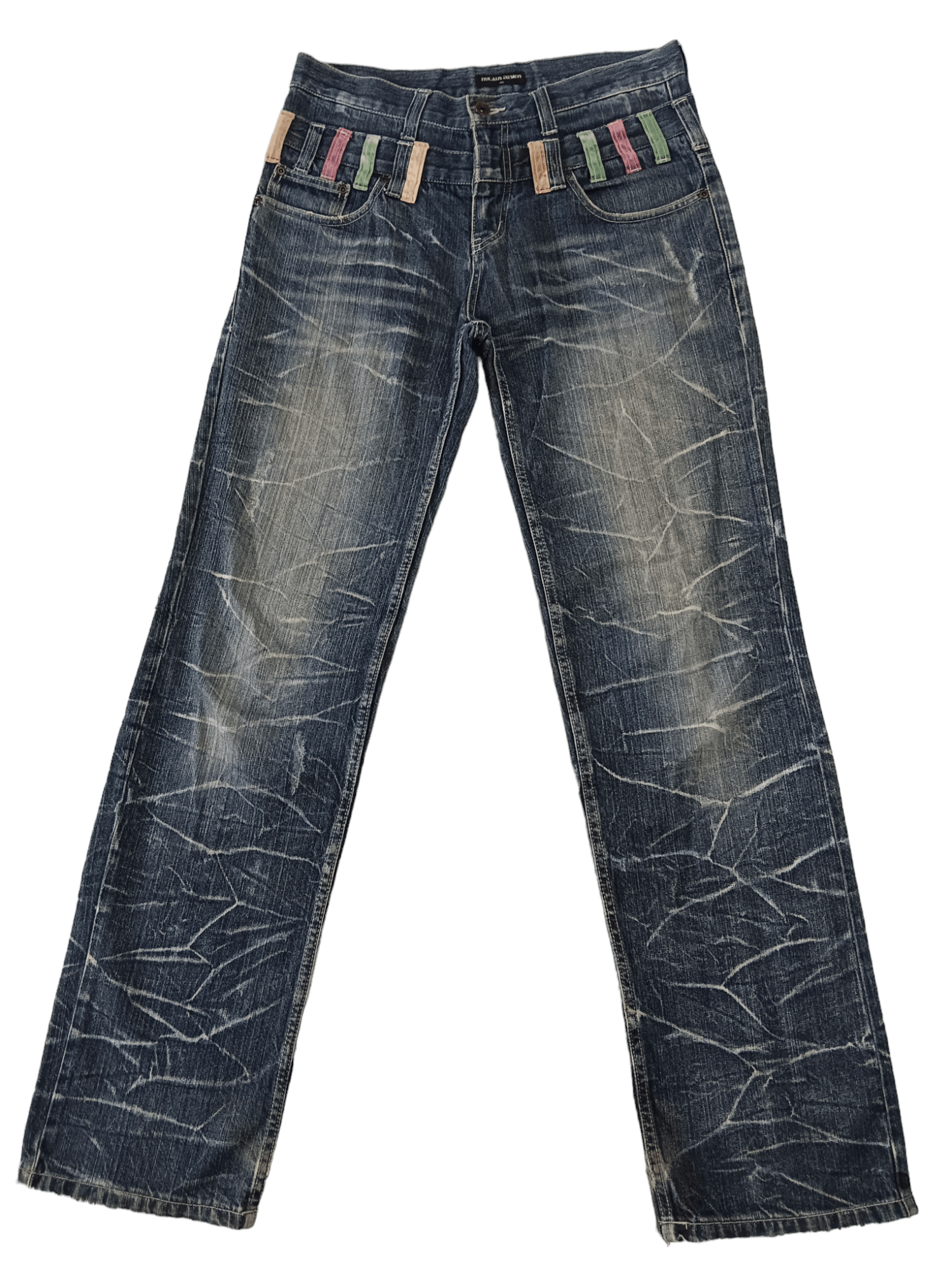 🔥Nylaus Design🔥 Double Waist Distressed Denim