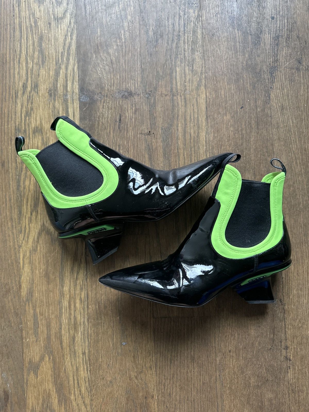Prada Prada Neon Booties Size US 9 / IT 39 - 1 Thumbnail
