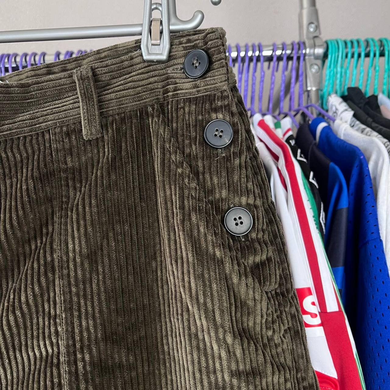 Other TOAST Annie Corduroy Trousers Cropped Green Pants Size 12 Size 30" / US 8 / IT 44 - 4 Thumbnail