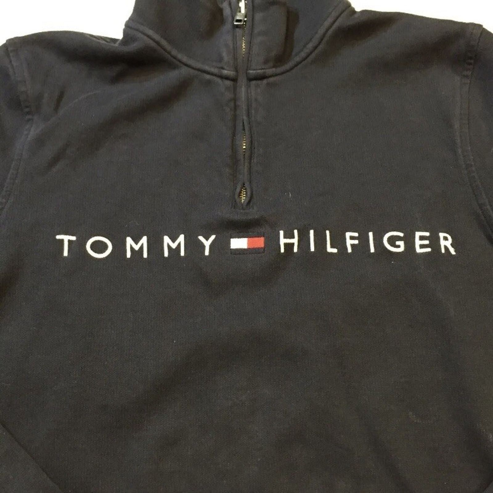 Tommy Hilfiger Tommy Hilfiger Jacket Vintage Dark Blue Navy 1/4 Zip Shirt Size US M / EU 48-50 / 2 - 8 Thumbnail