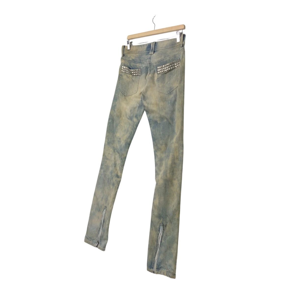 Japanese Brand Vintage Skinny Denim Jeans Glad News Acid Wash Issey Miyake Size US 34 / EU 50 - 15 Thumbnail