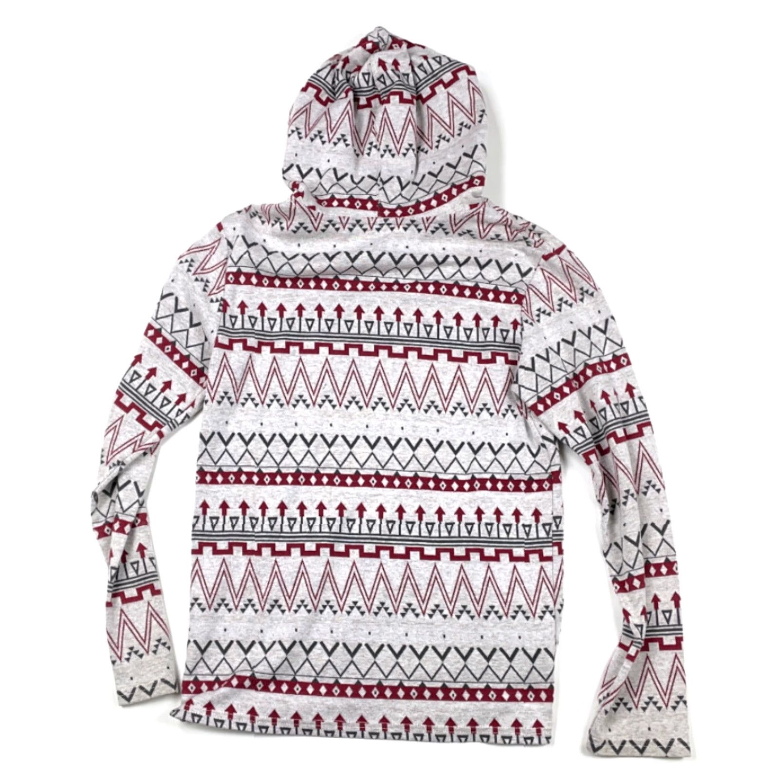 Vintage On the Byas Hoodie Pullover Geometric Aztec Pattern Sweatshirt Crew Neck S Gray Men Size US S / EU 44-46 / 1 - 2 Thumbnail