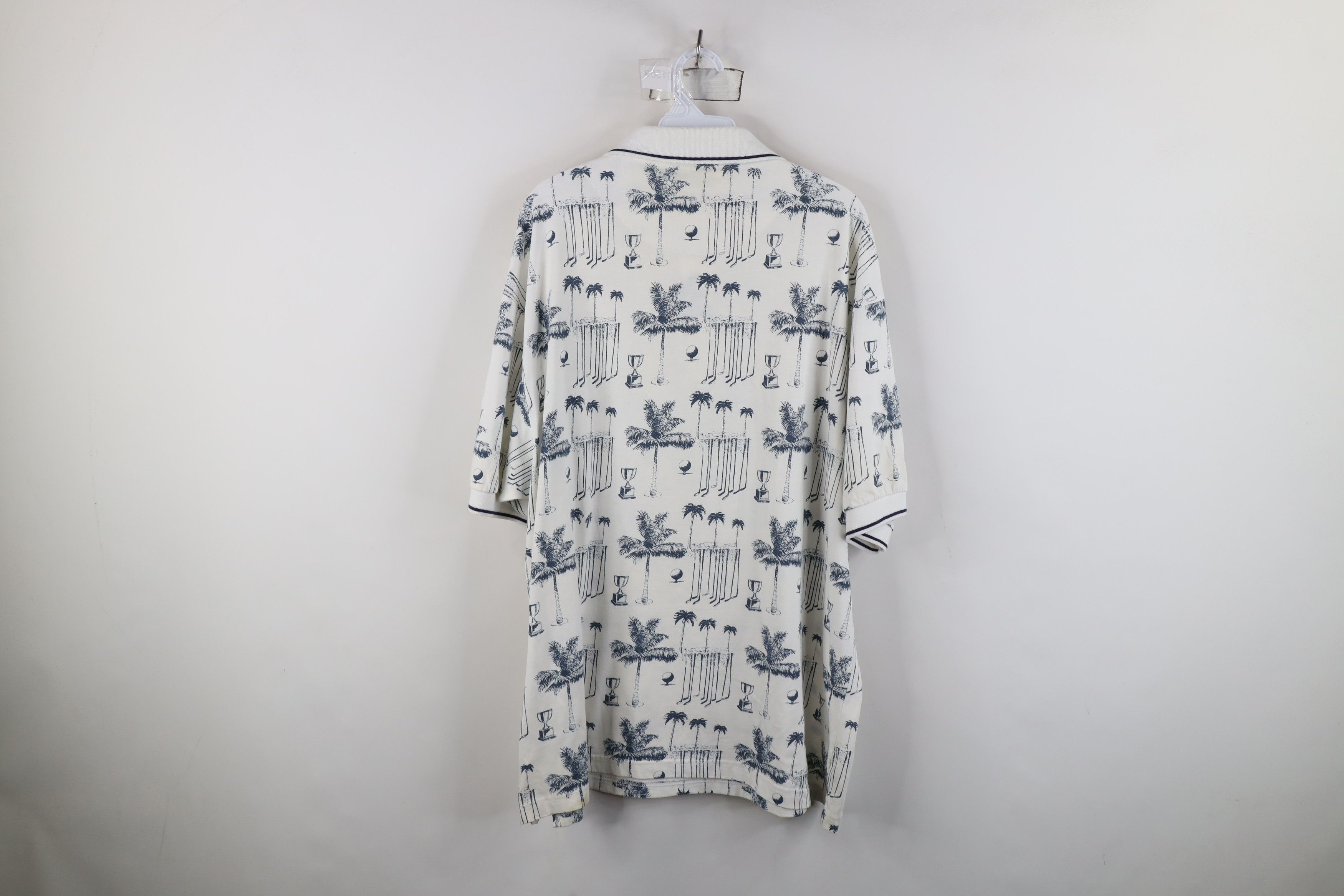 Vintage Vintage 90s Streetwear All Over Print Golf Polo Shirt Size US XXL / EU 58 / 5 - 11 Thumbnail