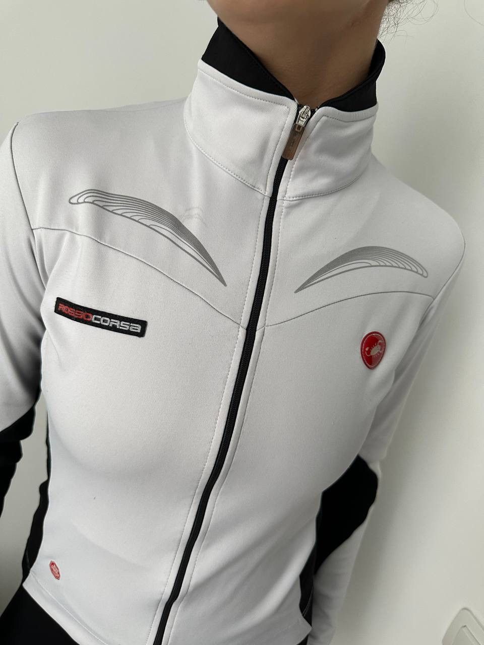 Japanese Brand × Vintage Vintage Castelli Full Zip Hoodie Stretch Pockets Logo Size M / US 6-8 / IT 42-44 - 7 Thumbnail