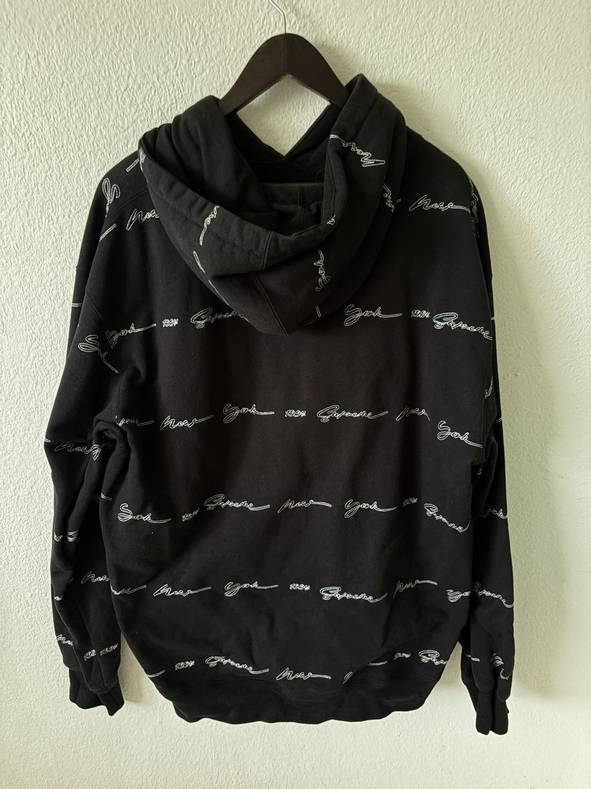 Supreme Rare Supreme Embroidery Script Hoodie Size US XL / EU 56 / 4 - 2 Thumbnail