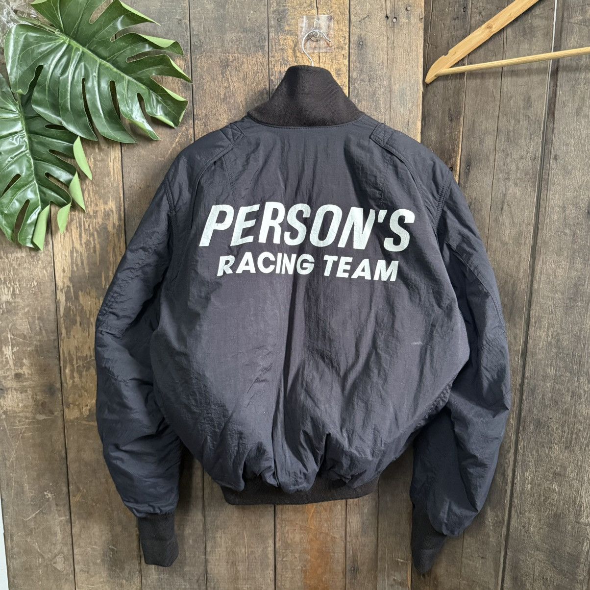 Vintage Person’s Racing Team Bomber Jacket