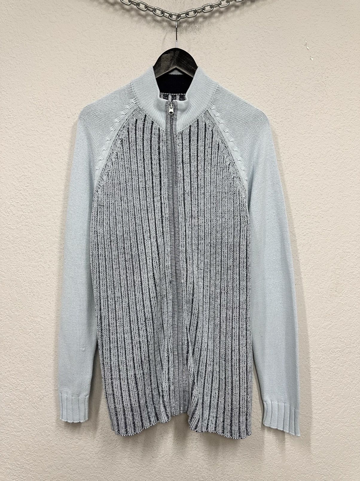 14th Addiction Vintage Diesel Style Sweater Gothic AvantGarde Stripped LGB Size US L / EU 52-54 / 3 - 2 Thumbnail