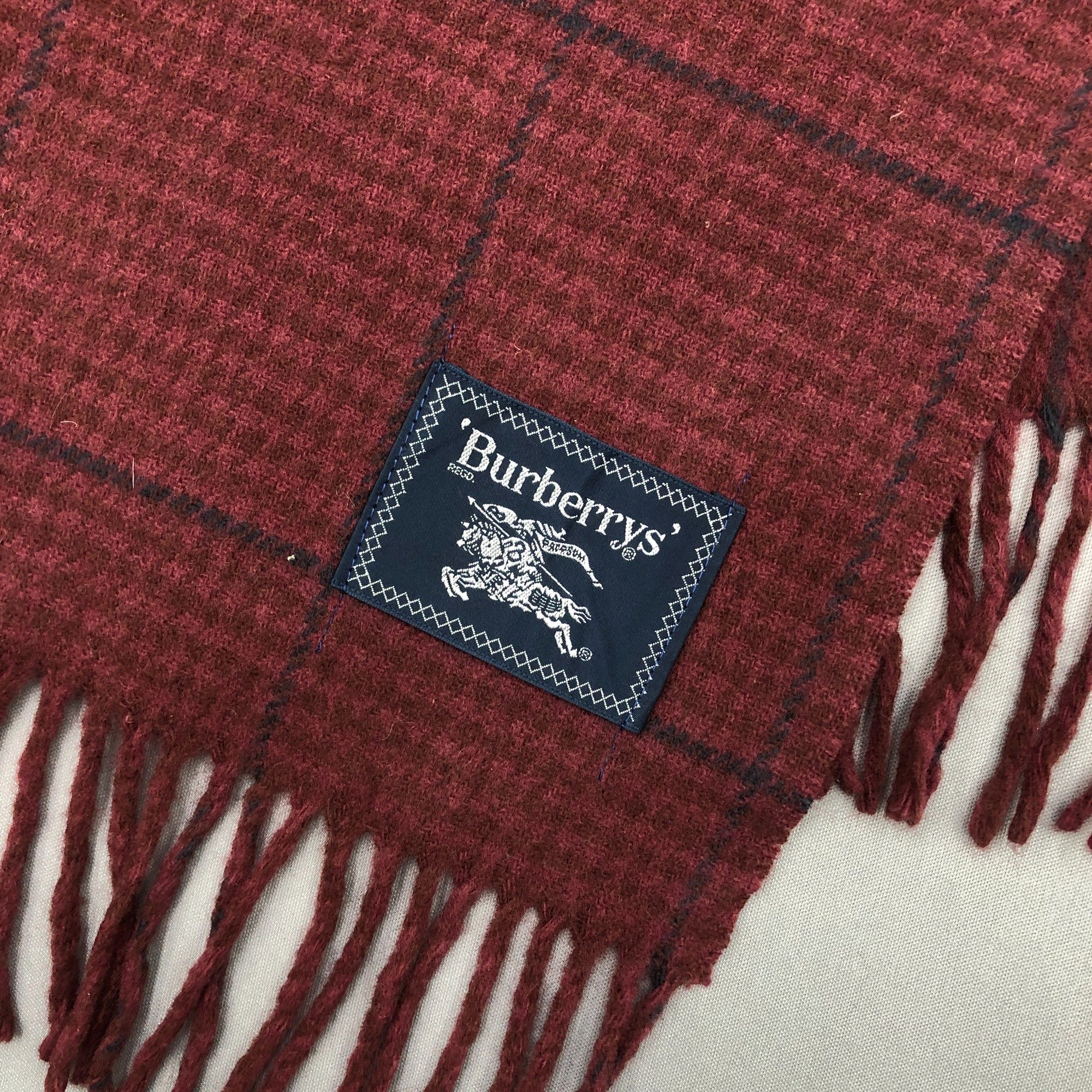 Burberry Vintage Burberry Scarf Muffler Wool Nova Check Scarves Size ONE SIZE - 5 Thumbnail