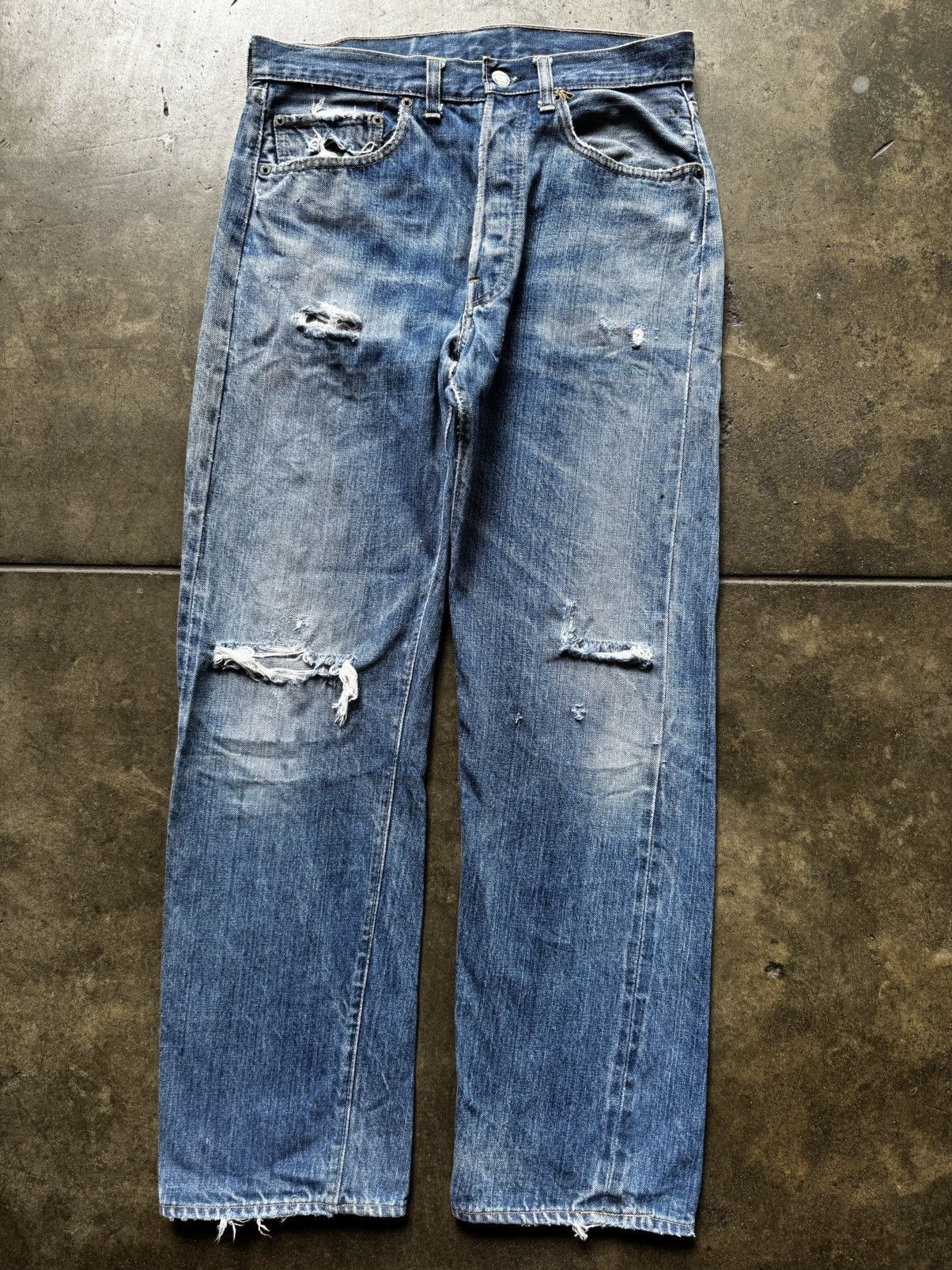 Vintage Vintage ‘80s Levi’s 501 Redline Selvedge Denim Jeans Size US 31 - 1 Thumbnail