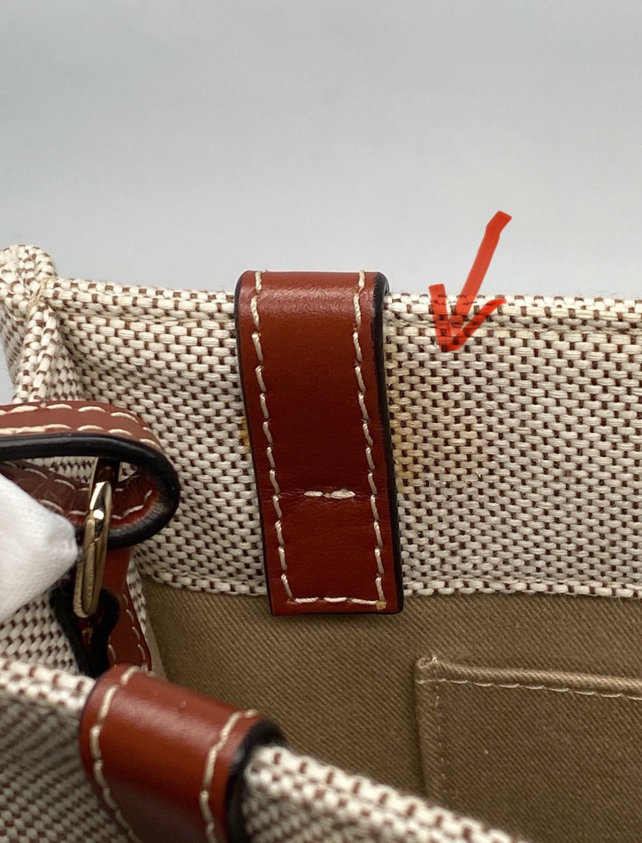 Chloe Chloe Small Woody Canvas Tote Bag Size ONE SIZE - 9 Thumbnail