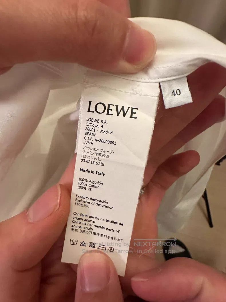 Loewe Loewe White Women's Shirt, 100% Cotton Size S / US 4 / IT 40 - 8 Thumbnail