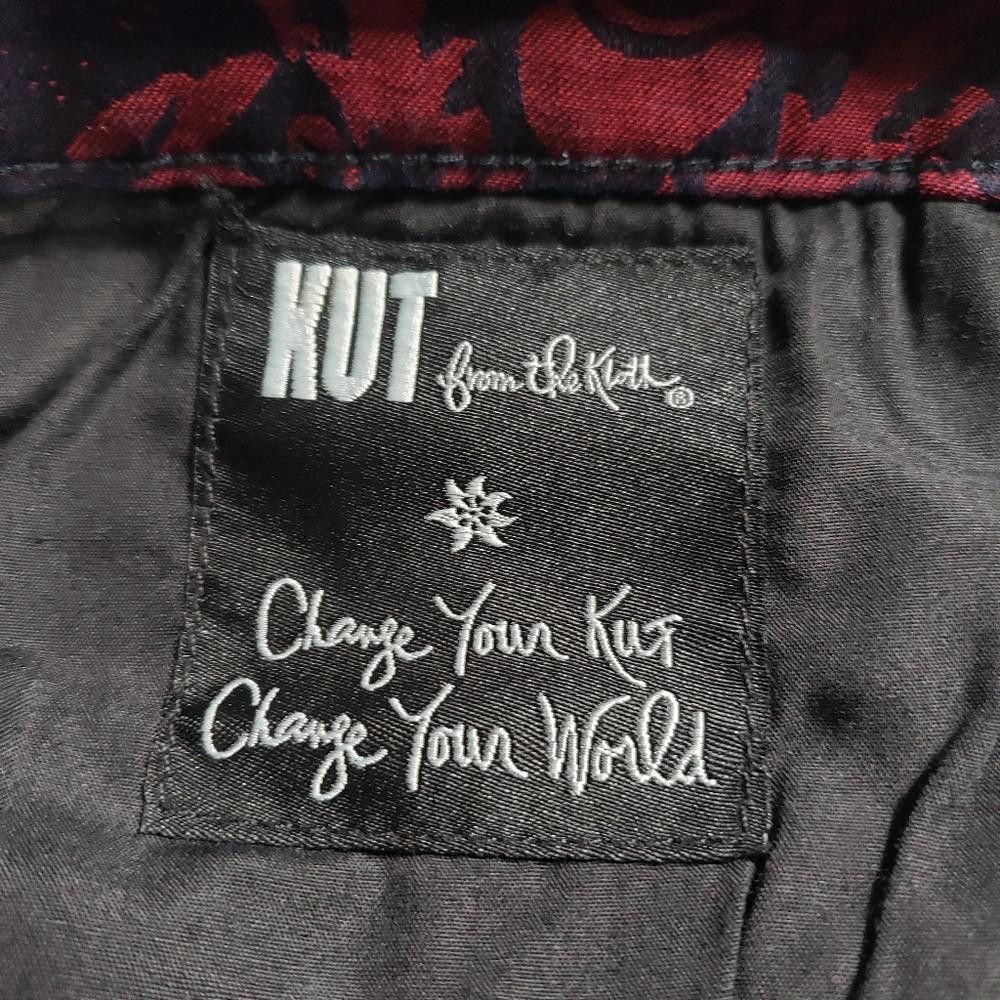 Designer CT685 Kut from the Kloth Ladies Red & black Floral Jean 12 Size 34" / US 12 / IT 48 - 7 Thumbnail