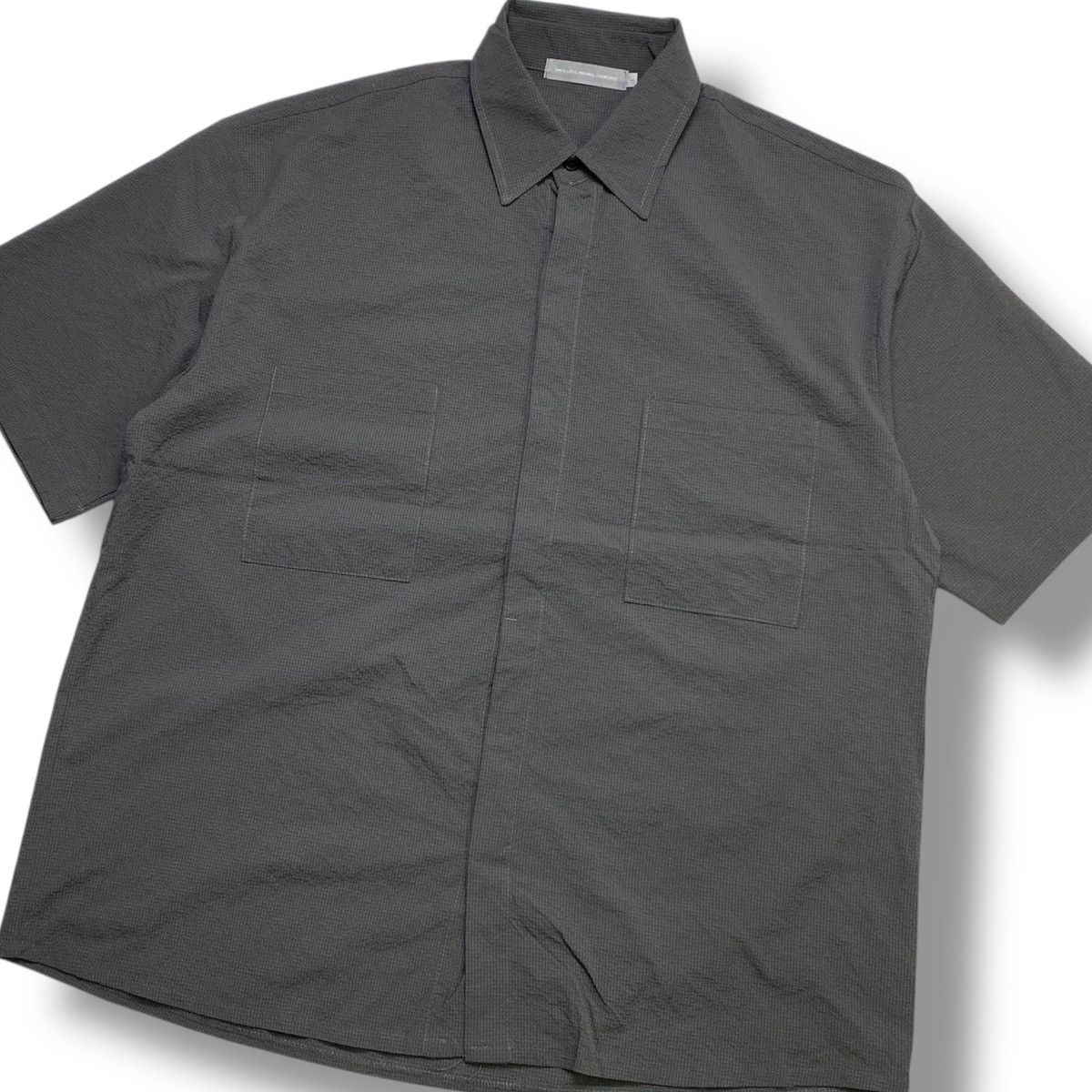LIFUL MINIMAL GARMENTS Liful Minimal Garments Double Pocket Textured oversize shirt Size US L / EU 52-54 / 3 - 5 Thumbnail