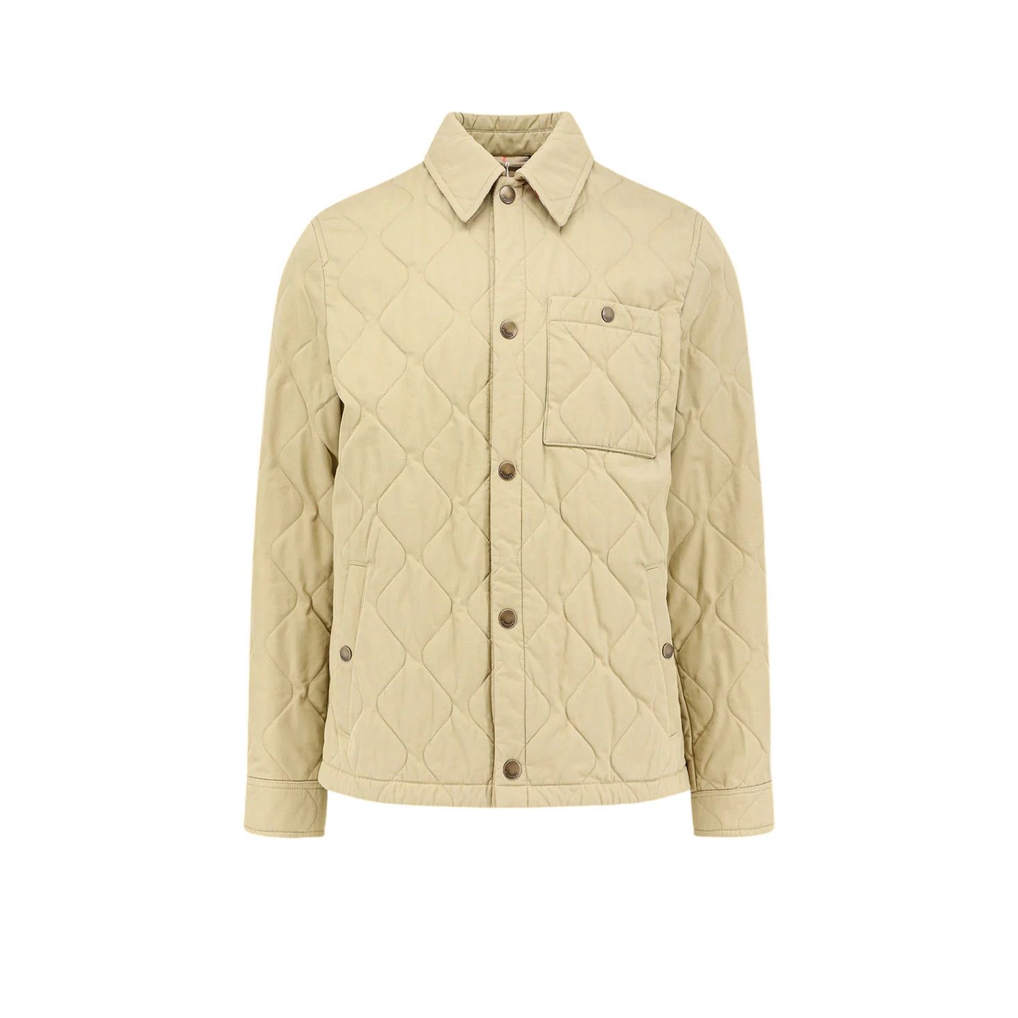 Burberry BURBERRY Beige Padded Jacket New & Authentic (Men's size:M;) Size US M / EU 48-50 / 2 - 1 Thumbnail