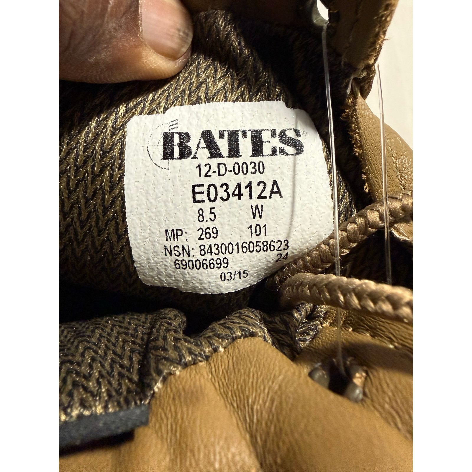 American Edition BATES Combat Boots Hiker Brown VIBRAM Sole Size 8.5 W Size US 8.5 / EU 41-42 - 5 Thumbnail