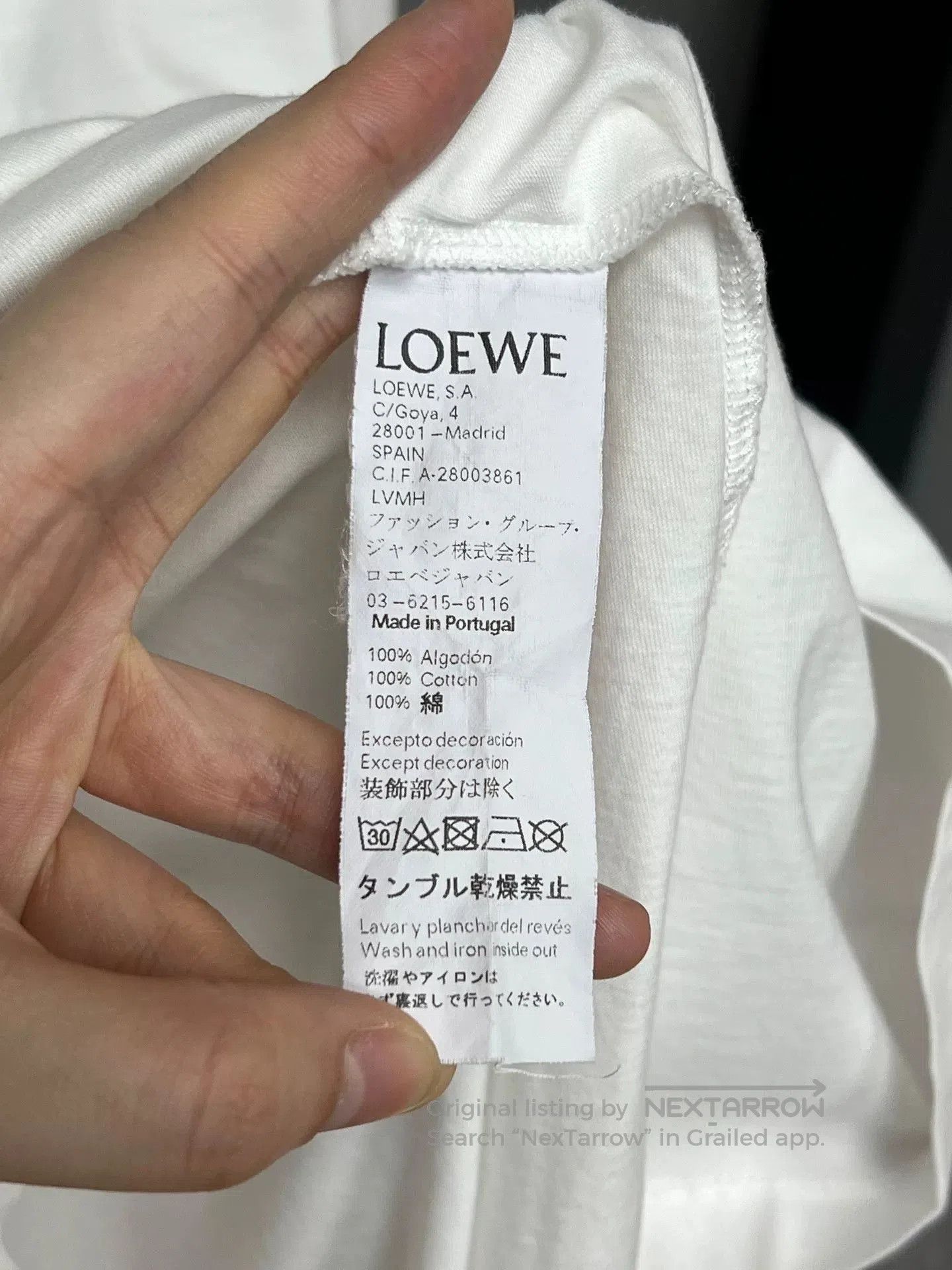 Loewe loewe white logo short sleeve t-shirt. Size US S / EU 44-46 / 1 - 5 Thumbnail