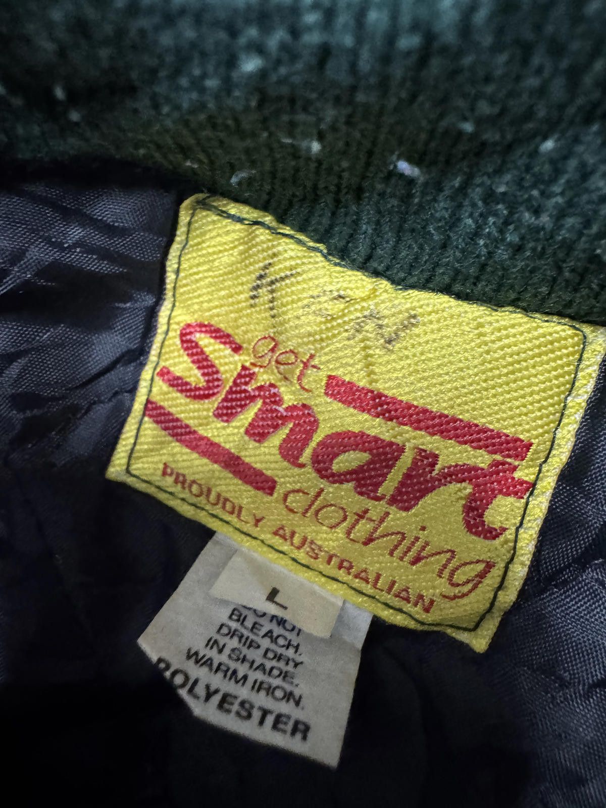 Designer Vintage Vikings Coated Jacket - Green/Grey Size US L / EU 52-54 / 3 - 6 Thumbnail