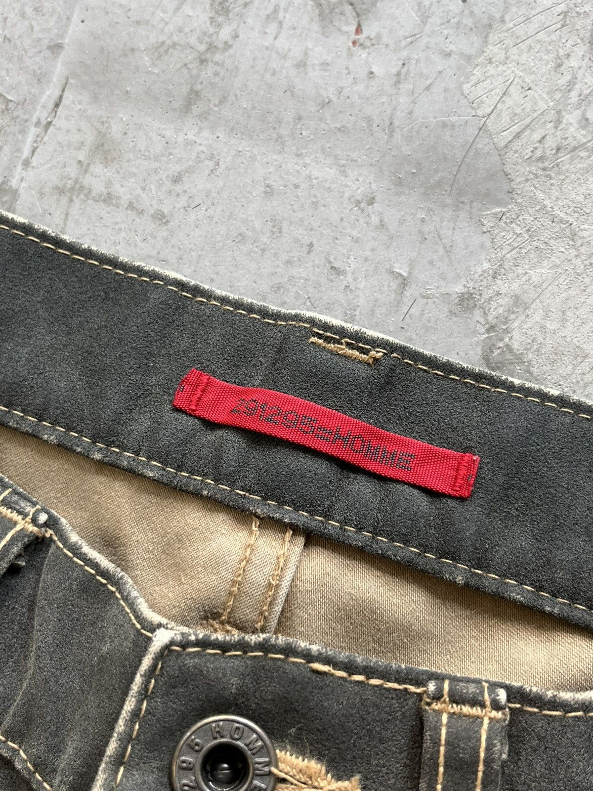 If Six Was Nine × Japanese Brand × Le Grande Bleu (L.G.B.) 💥291295=Homme Faded Suede biker jeans style sz II Size US 30 / EU 46 - 6 Thumbnail