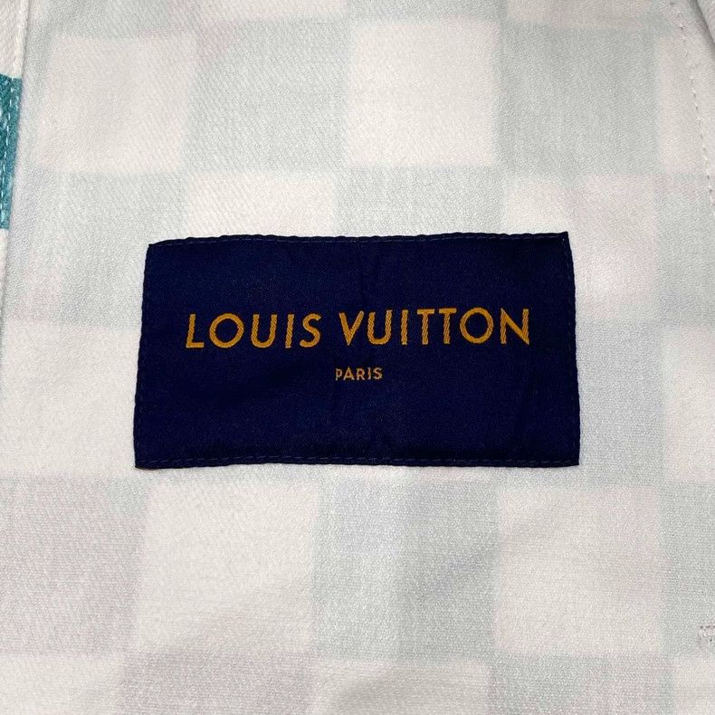 Louis Vuitton Louis Vuitton Checkerboard Tiffany Denim Jacket Size US L / EU 52-54 / 3 - 4 Thumbnail