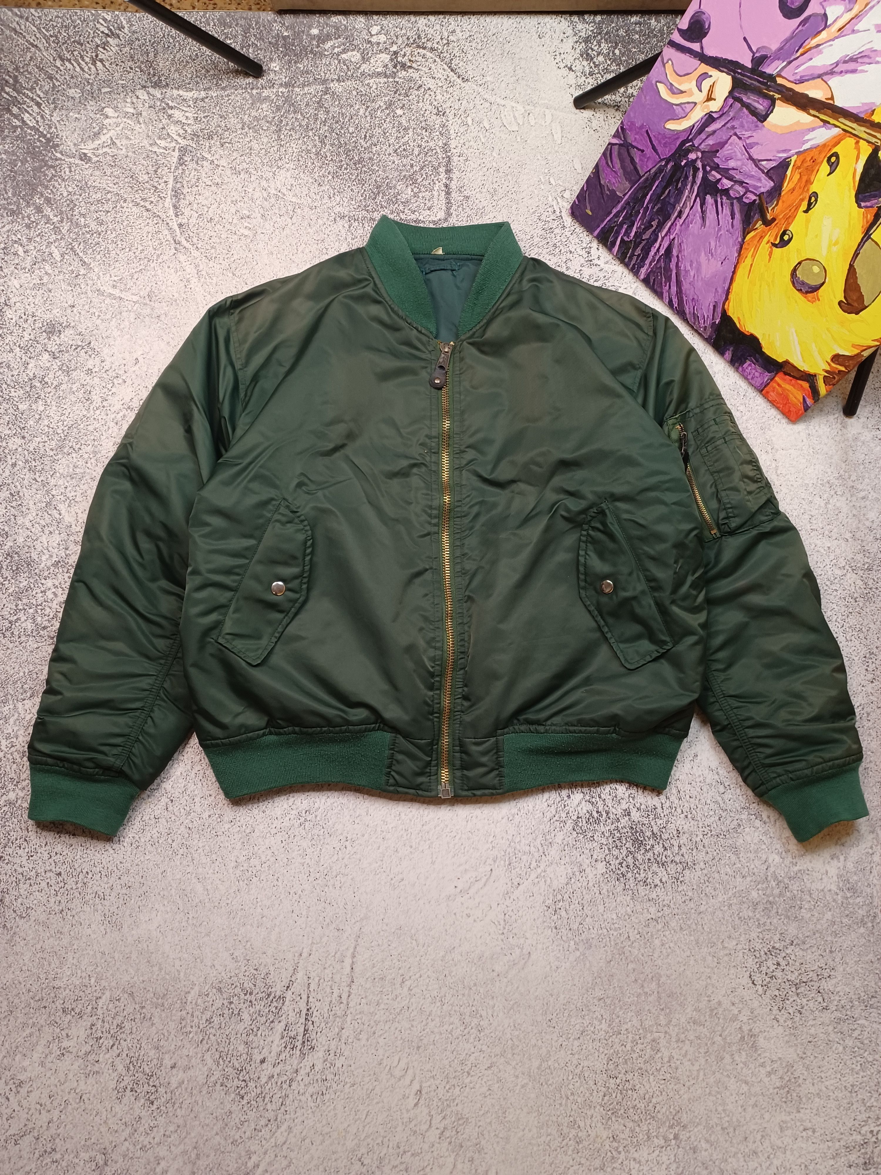 Vintage Vintage MA1 Bomber Jacket Size US L / EU 52-54 / 3 - 1 Thumbnail